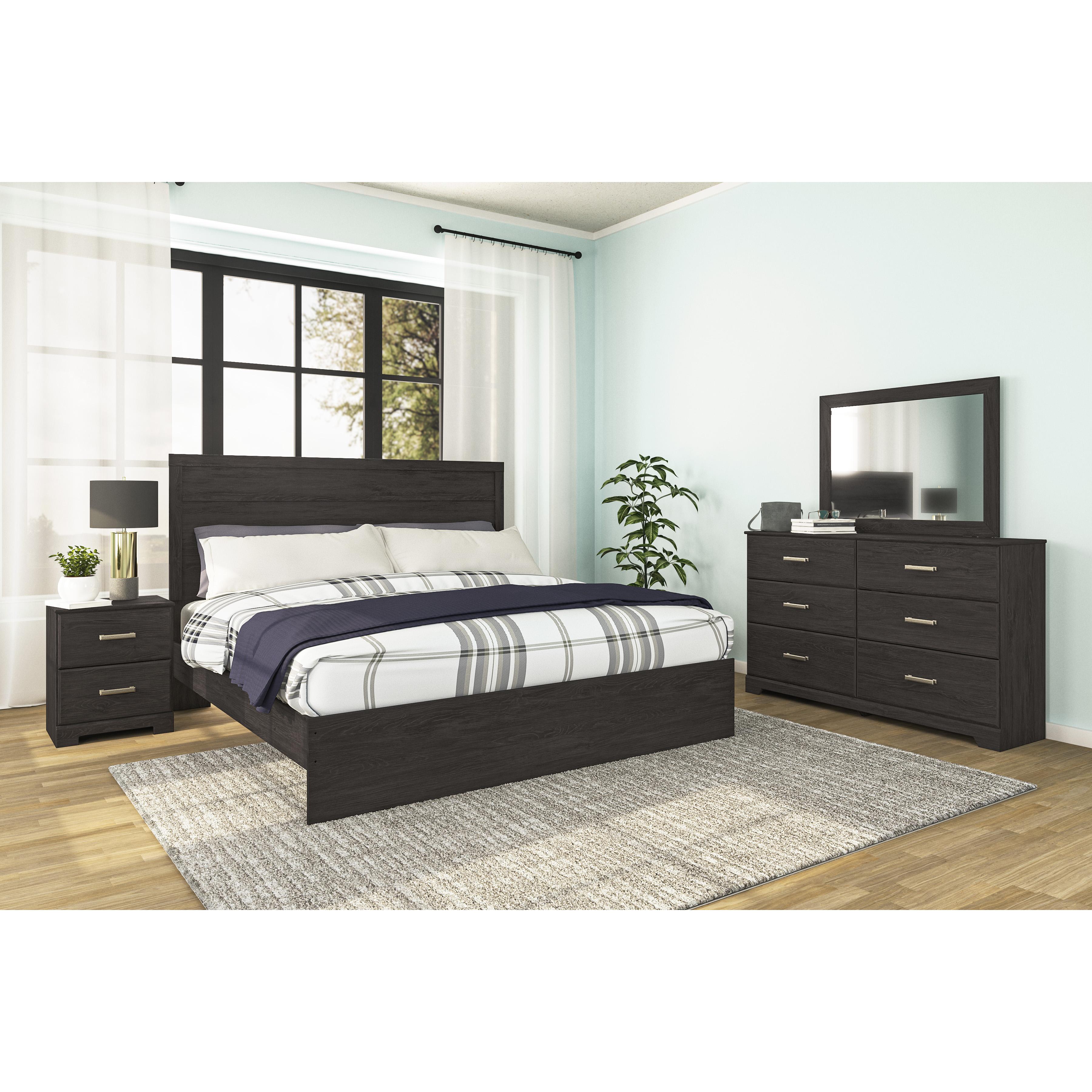  Size_King --  Belachime B2589B4 King Panel Bed IMAGE 5