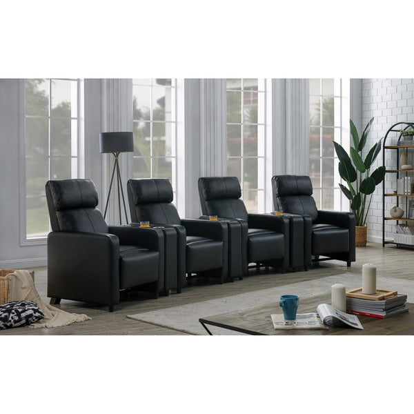 Coaster Furniture Toohey 600181-S4B 7 pc Home Theater Seating