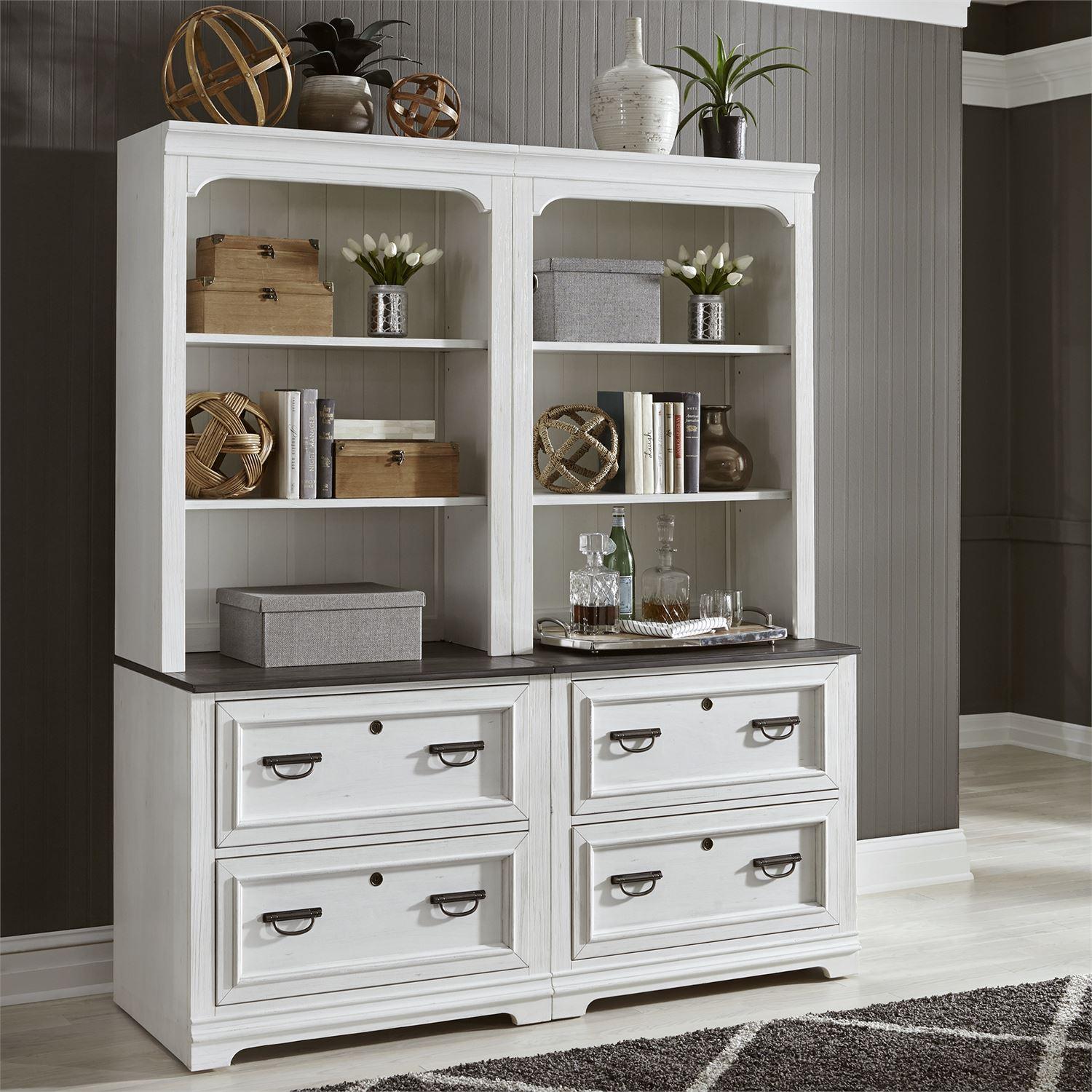  Liberty Furniture Industries Inc. Allyson Park 417-HO135 Bunching Lateral File Hutch IMAGE 4