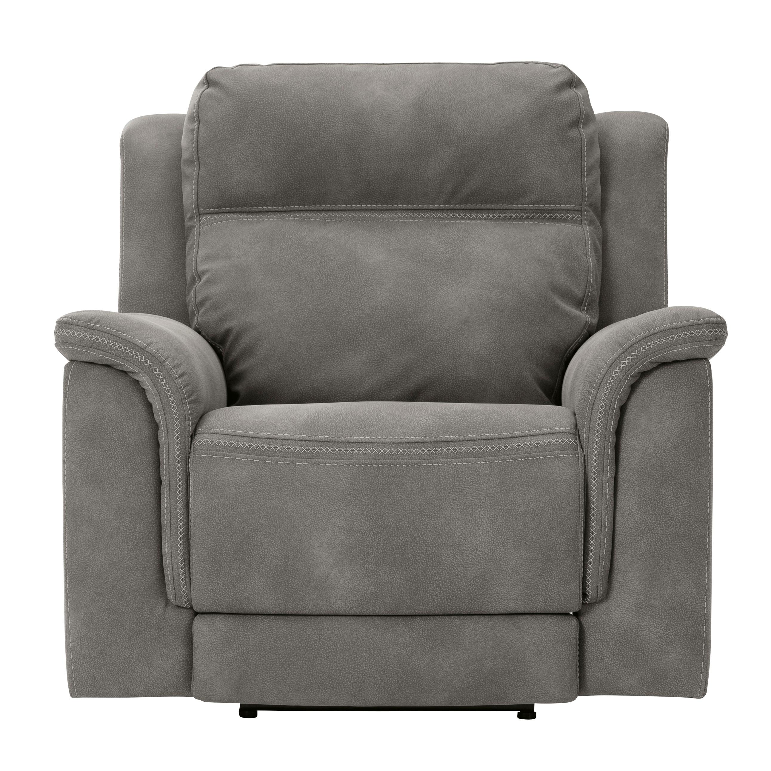  Manufacturer Color_Slate --  Signature Design by Ashley Next Gen DuraPella Power Leather Look Recliner IMAGE 3