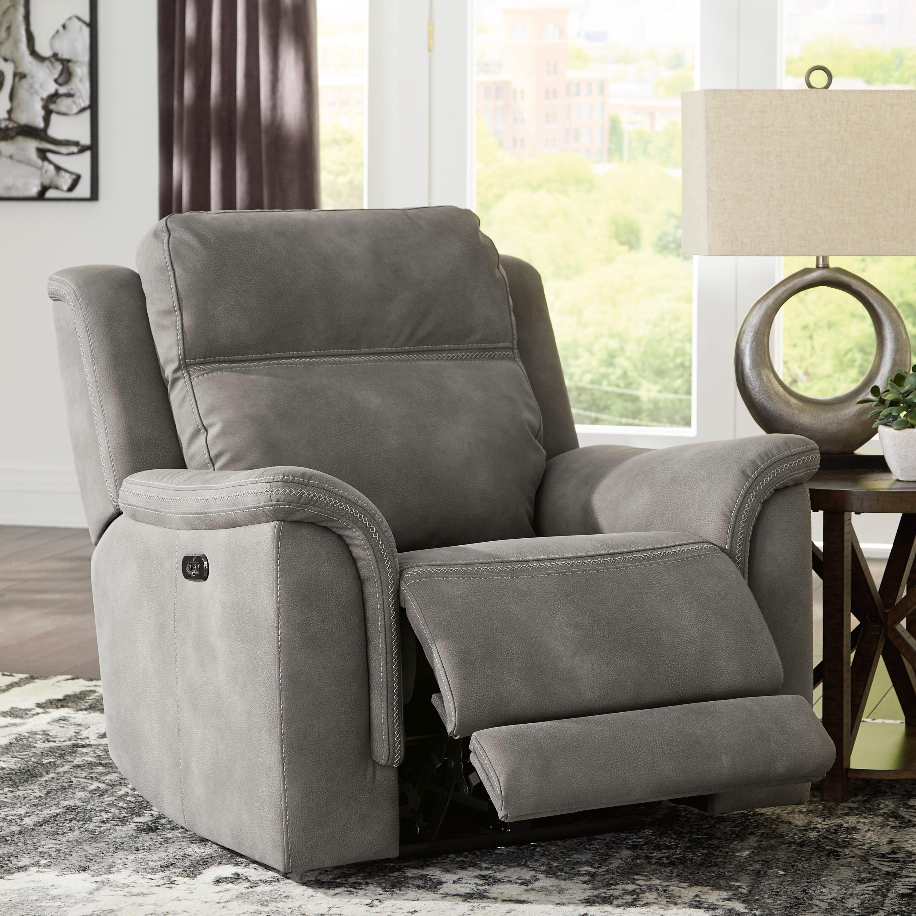  Manufacturer Color_Slate --  Signature Design by Ashley Next Gen DuraPella Power Leather Look Recliner IMAGE 7