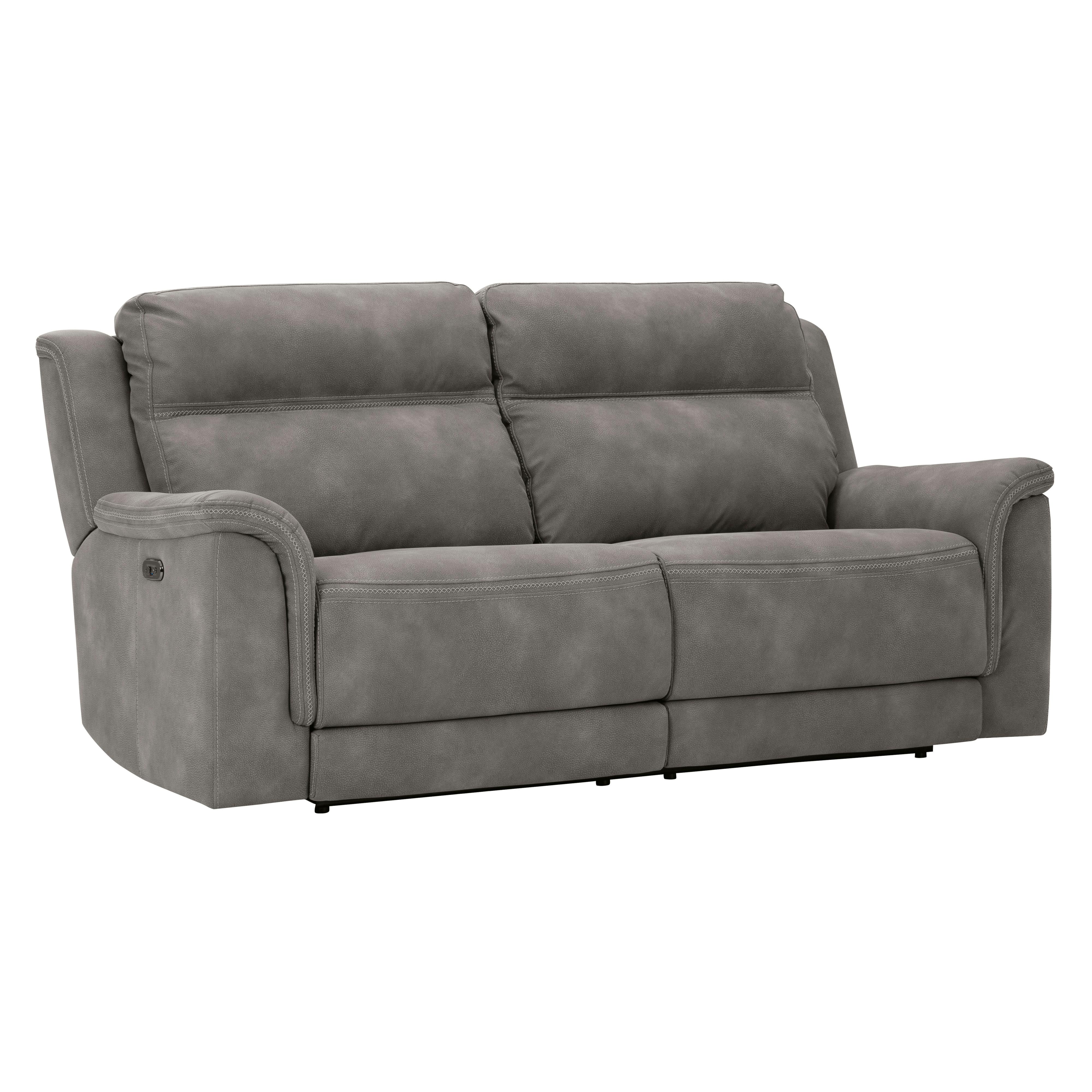  Manufacturer Color_Slate --  Signature Design by Ashley Next Gen DuraPella Power Reclining Leather Look Sofa IMAGE 1