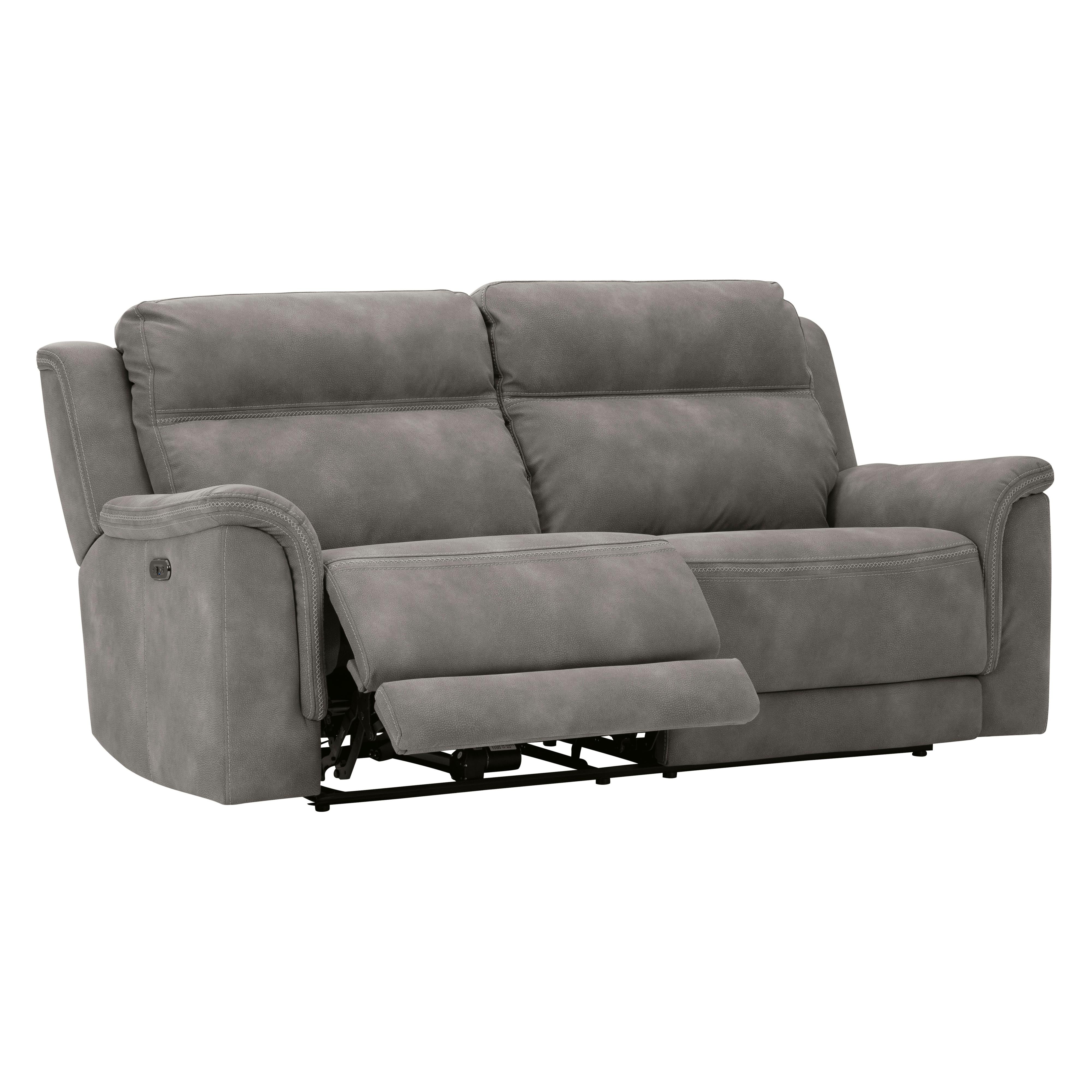  Manufacturer Color_Slate --  Signature Design by Ashley Next Gen DuraPella Power Reclining Leather Look Sofa IMAGE 2