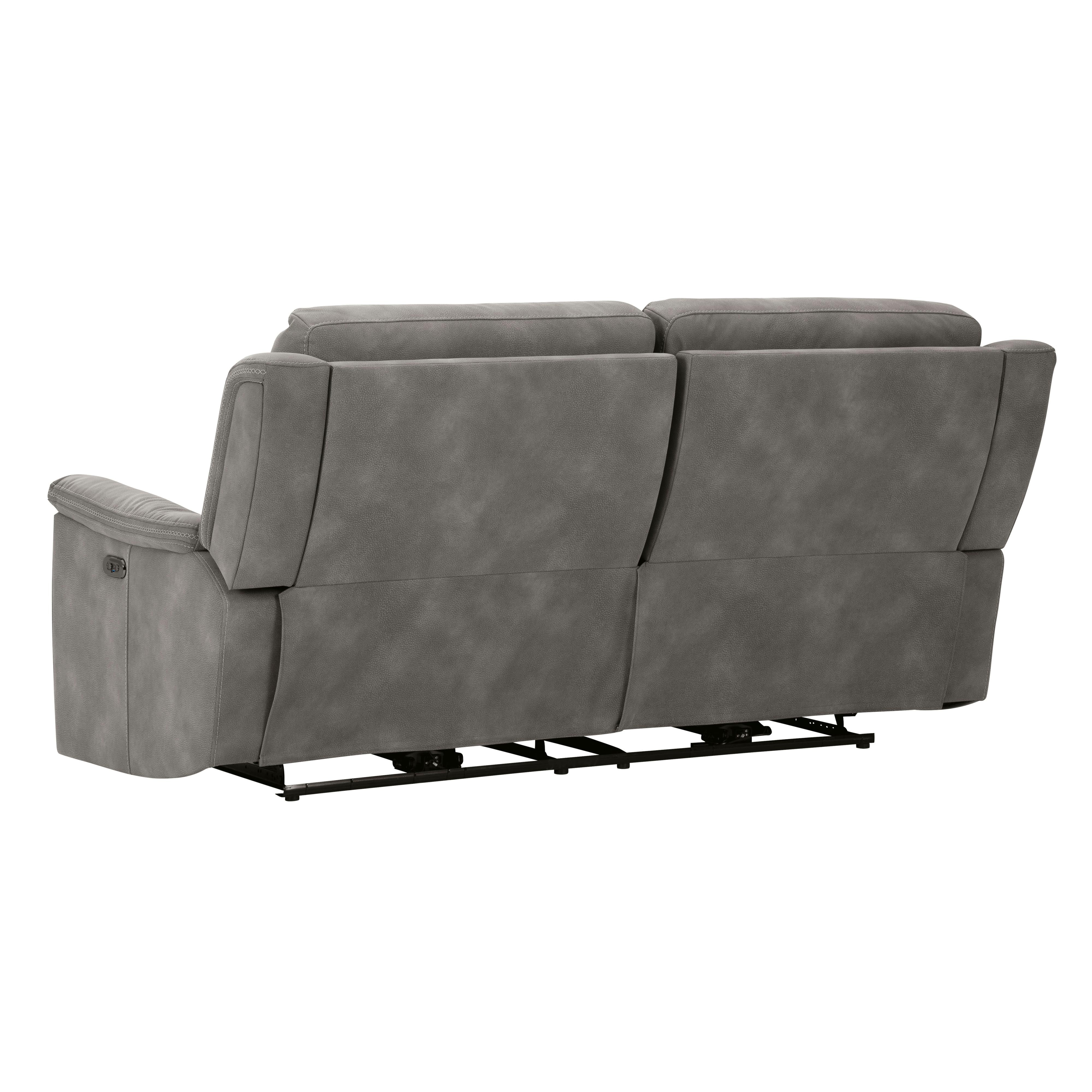  Manufacturer Color_Slate --  Signature Design by Ashley Next Gen DuraPella Power Reclining Leather Look Sofa IMAGE 5