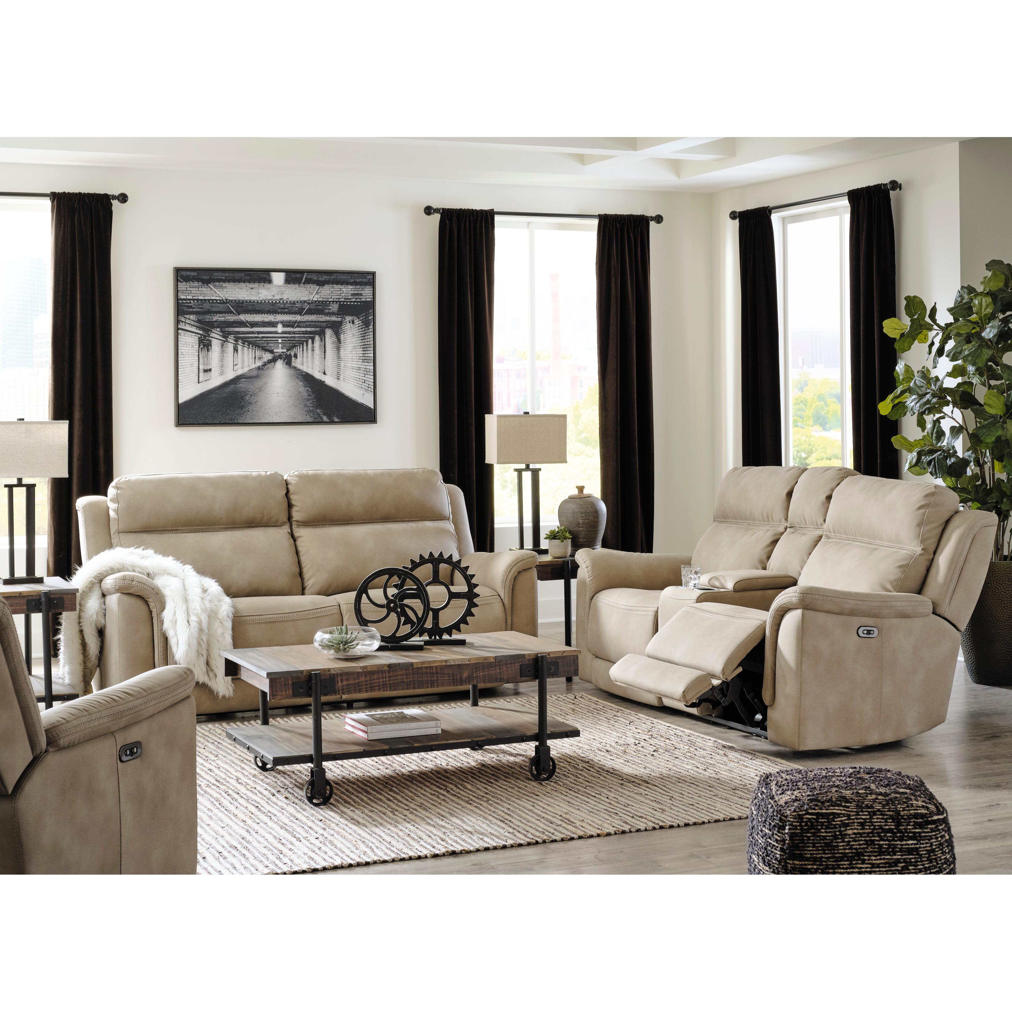  Manufacturer Color_Sand --  Next-Gen Durapella 5930213 Power Recliner with Adjustable Headrest IMAGE 8