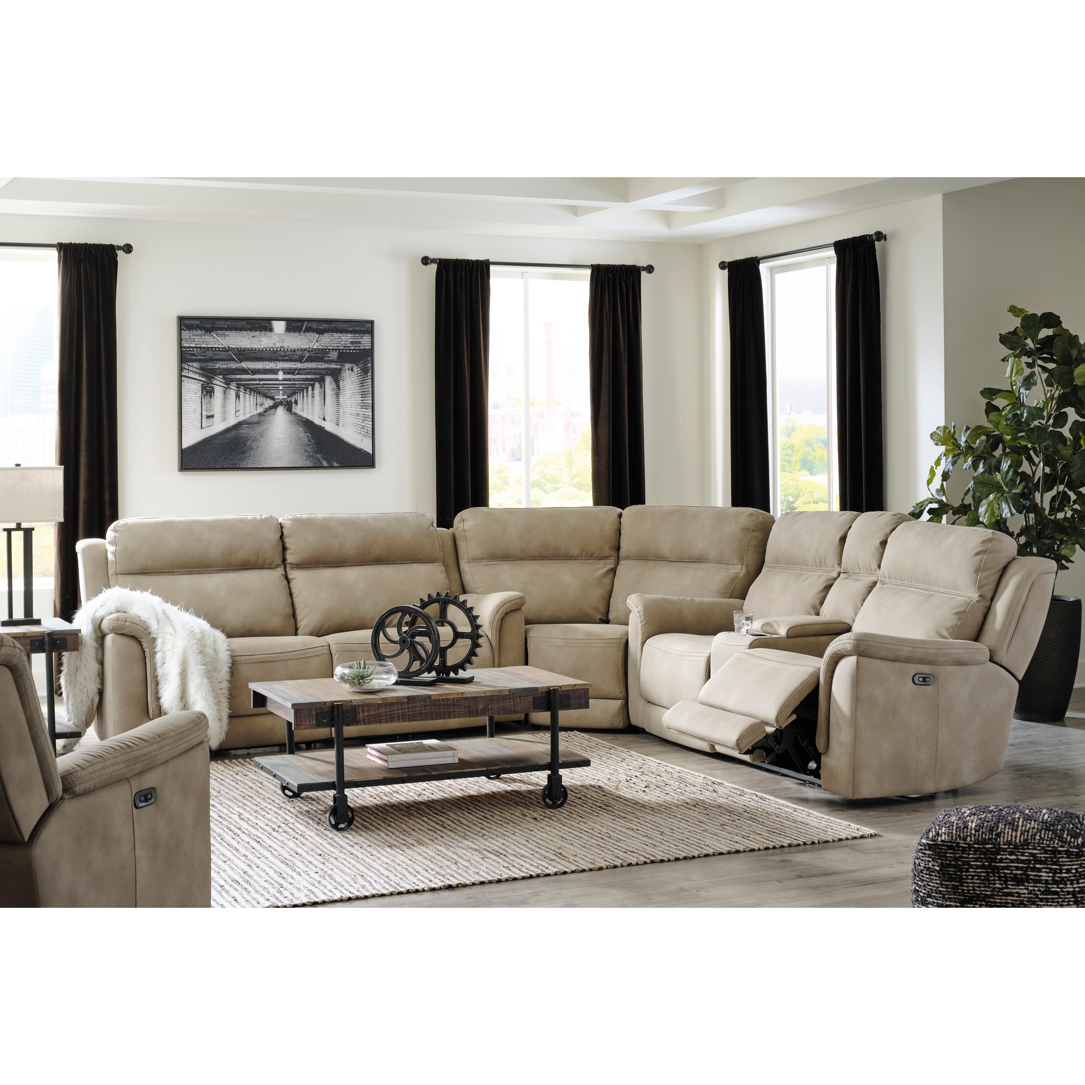  Manufacturer Color_Sand --  Next-Gen Durapella 5930213 Power Recliner with Adjustable Headrest IMAGE 9