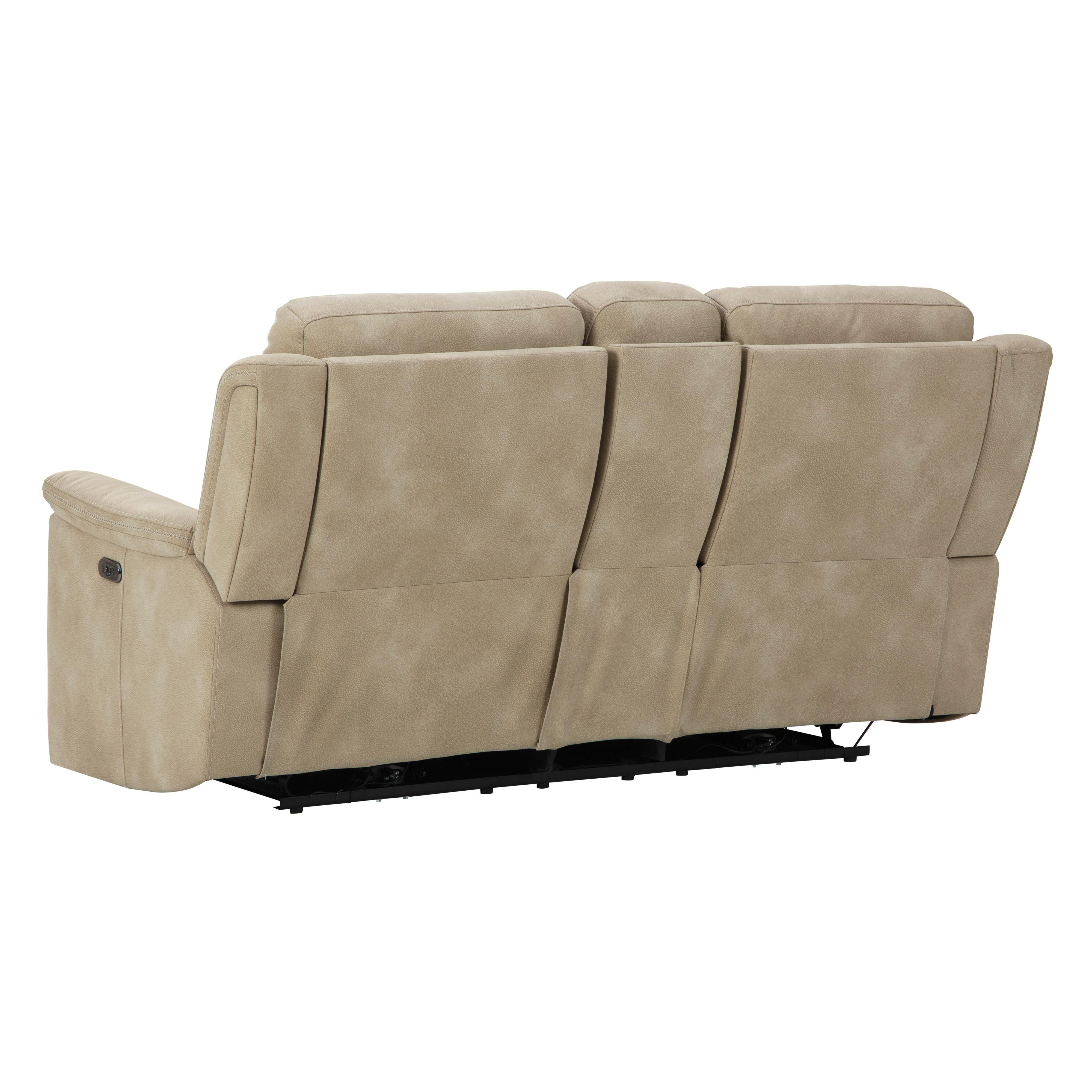  Manufacturer Color_Sand --  Next-Gen DuraPella 5930218 Power Reclining Loveseat with Console and Adjustable Headrest IMAGE 5