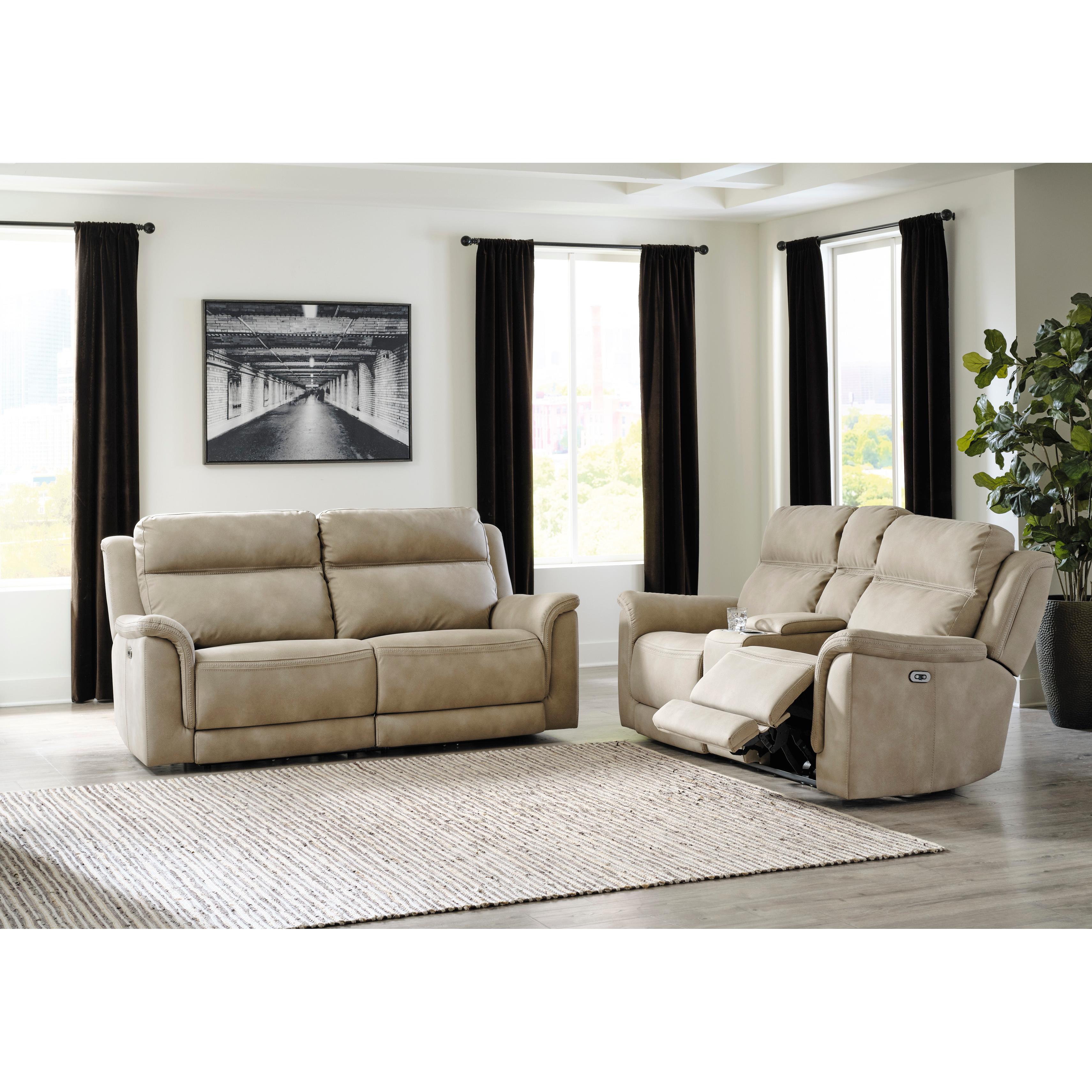  Manufacturer Color_Sand --  Next-Gen Durapella 5930247 2 Seat Power Reclining Sofa Adjustable Headrest IMAGE 11