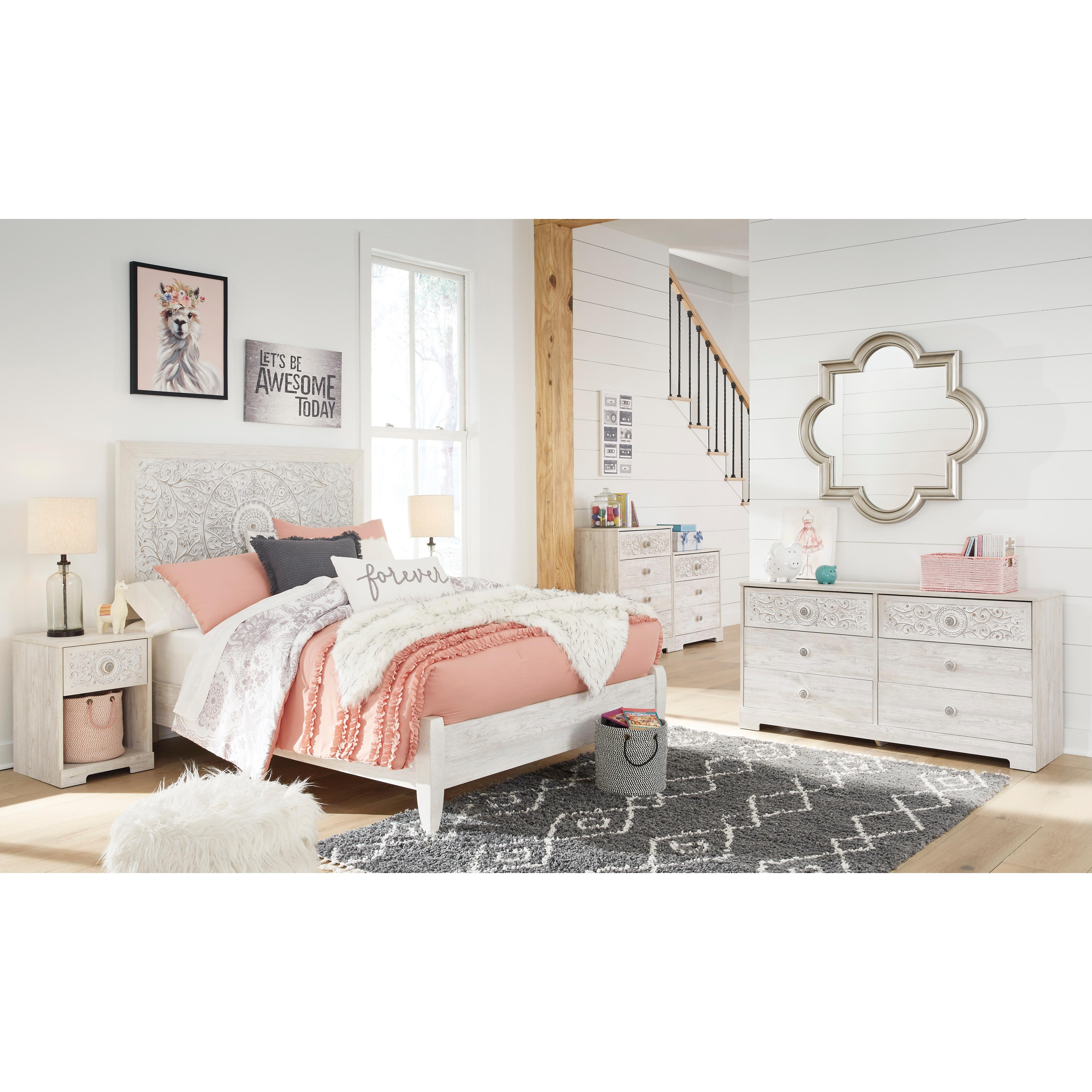  Signature Design by Ashley Paxberry EB1811-191 One Drawer Night Stand IMAGE 7