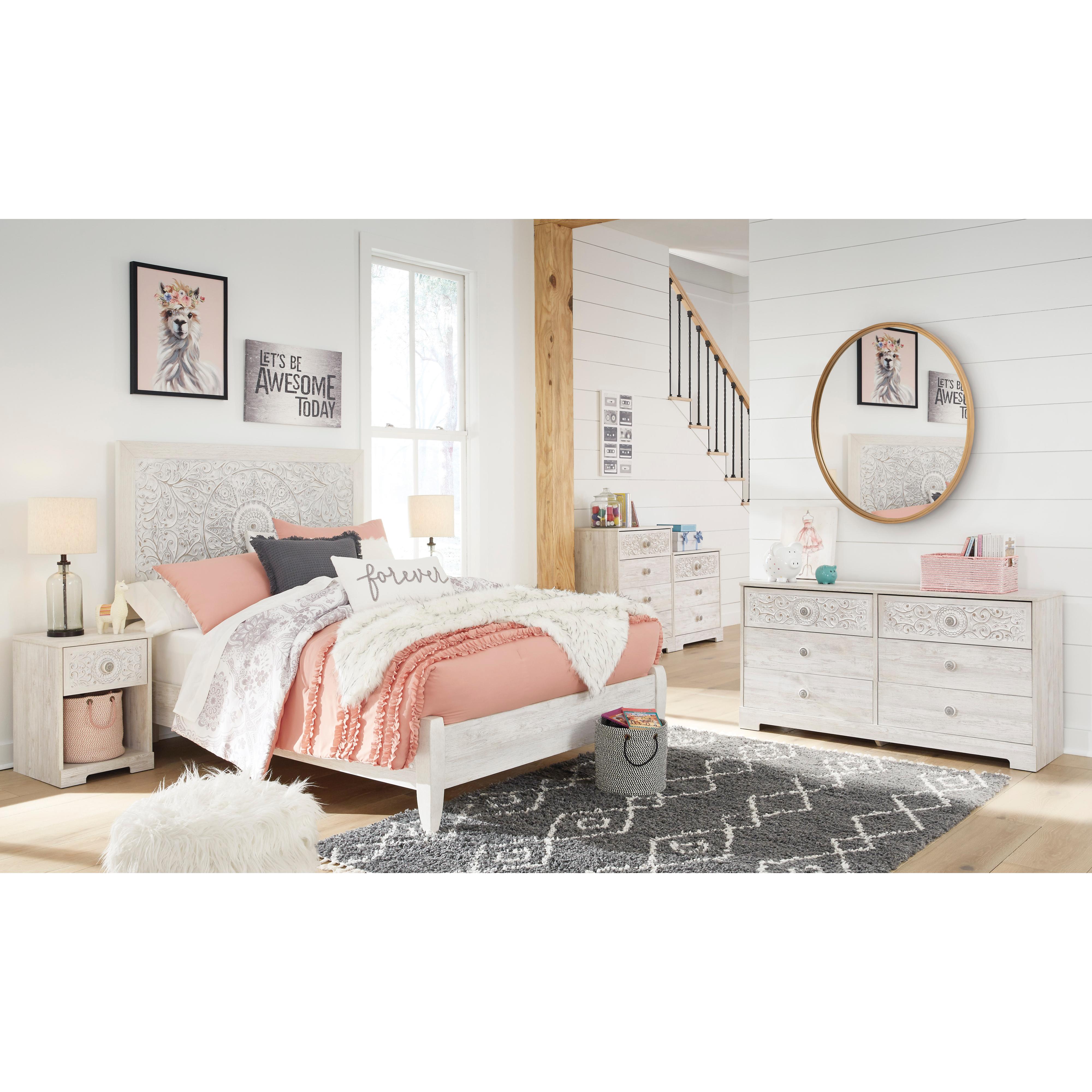  Signature Design by Ashley Paxberry EB1811-191 One Drawer Night Stand IMAGE 8