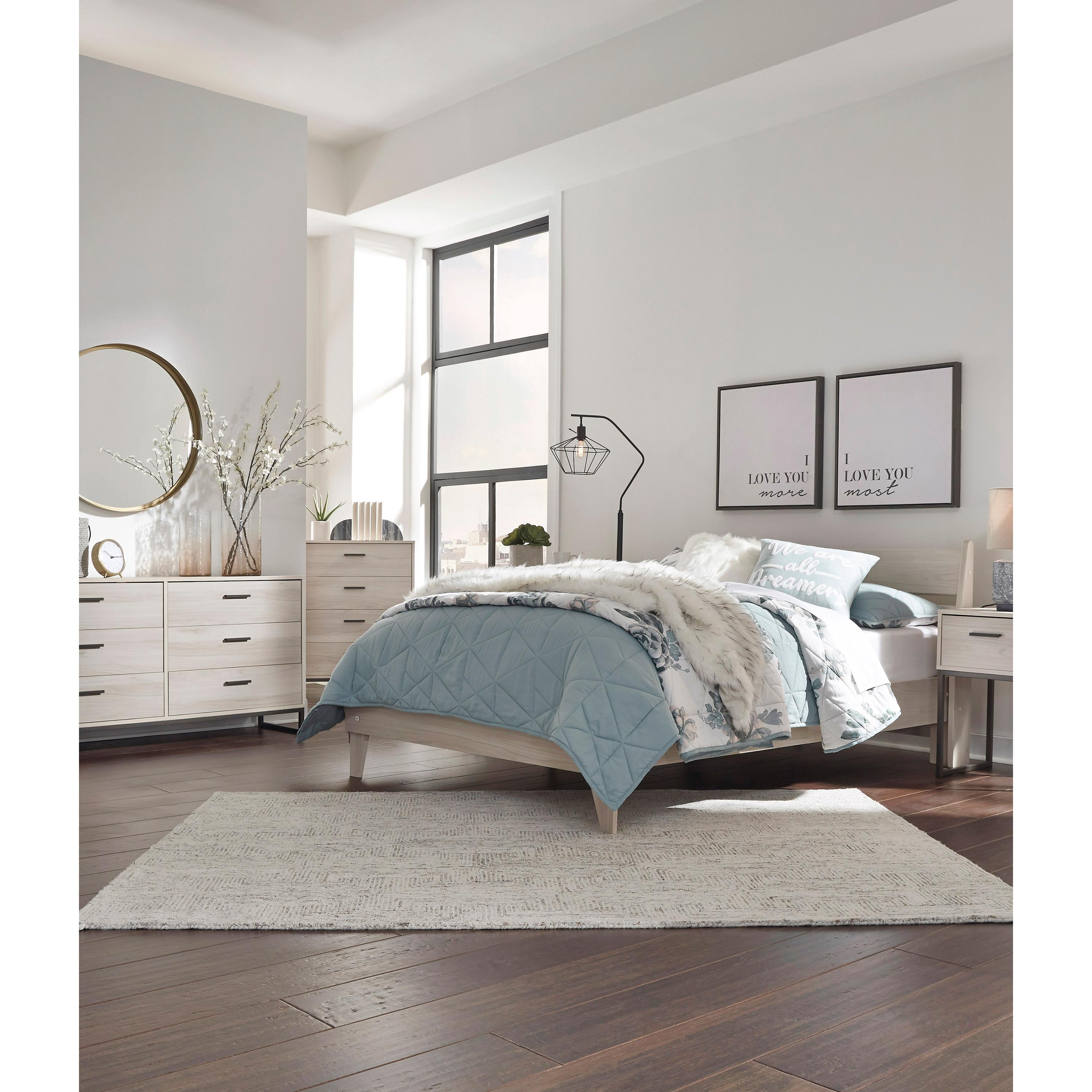  Size_Full --  Socalle EB1864B2 Full Panel Platform Bed IMAGE 7