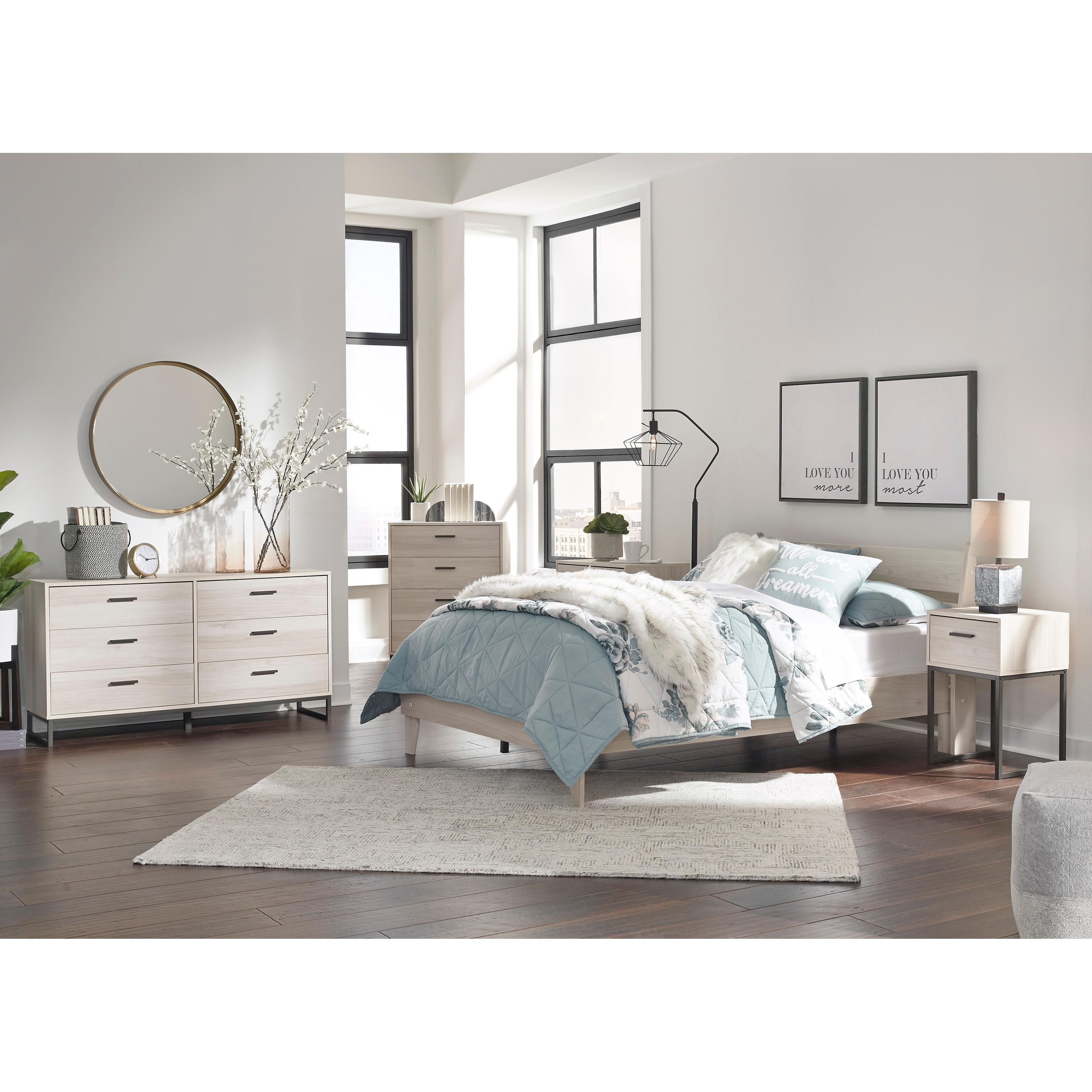  Size_Full --  Socalle EB1864B2 Full Panel Platform Bed IMAGE 8