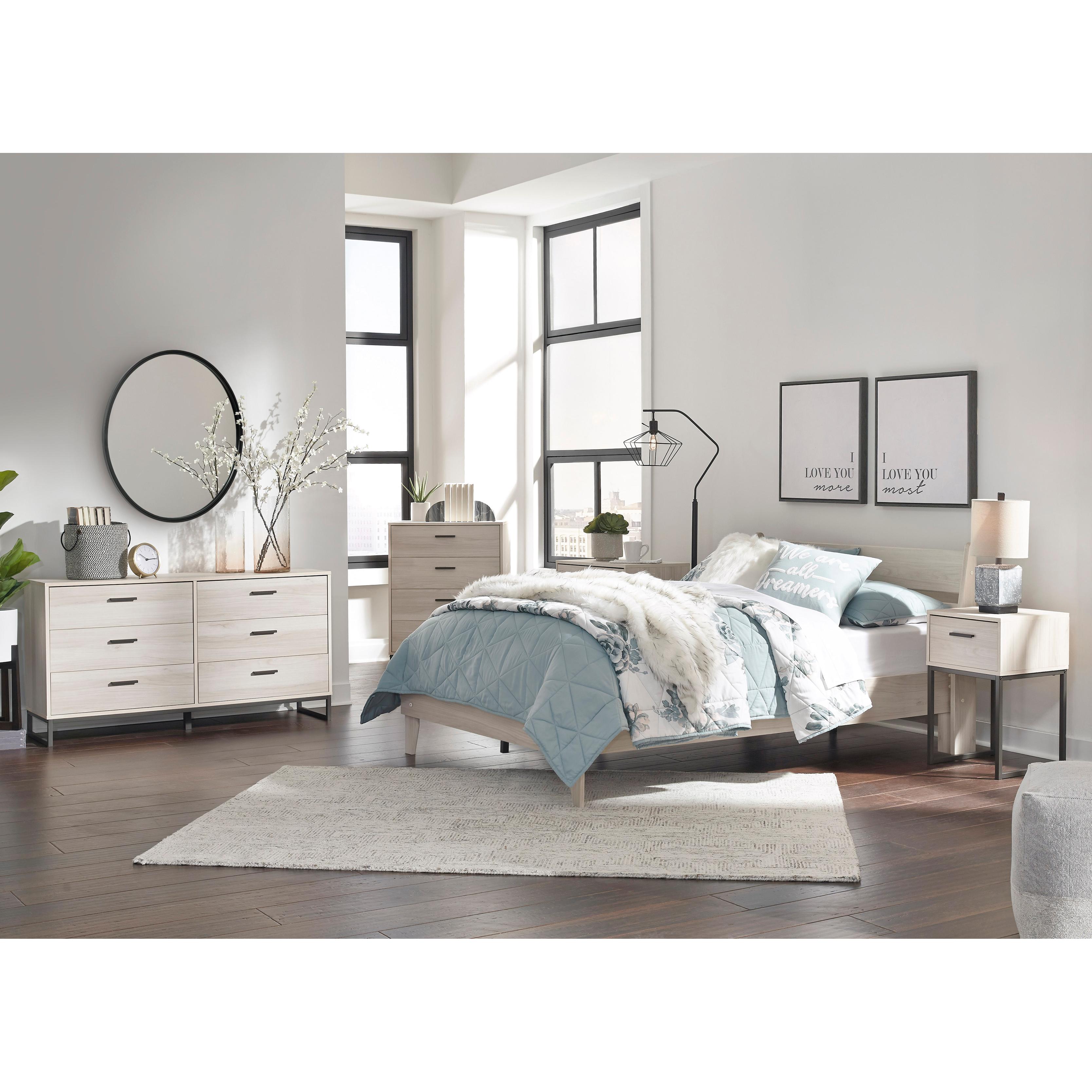 Size_Full --  Socalle EB1864B2 Full Panel Platform Bed IMAGE 9