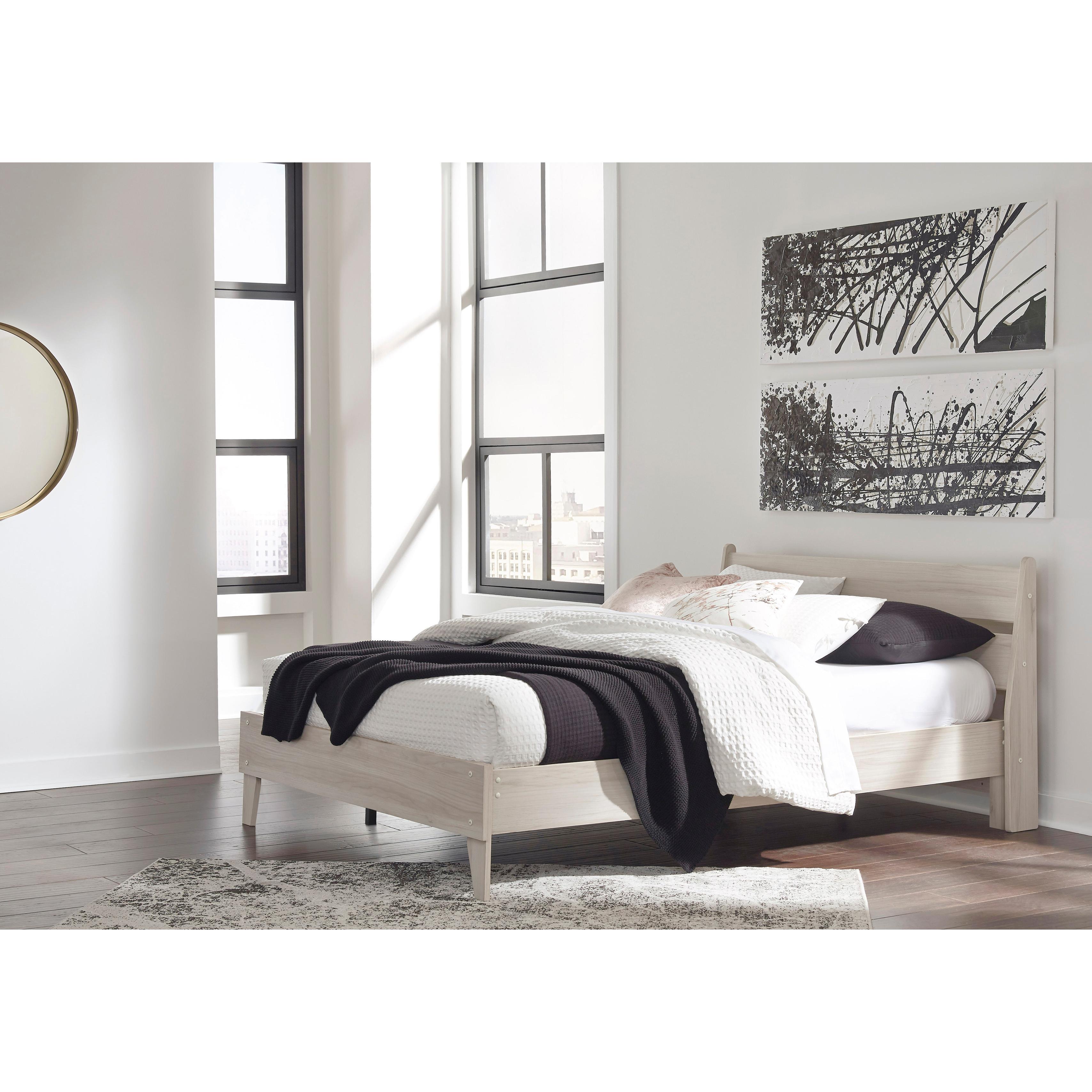  Size_Queen --  Socalle EB1864B1 Queen Panel Platform Bed IMAGE 5