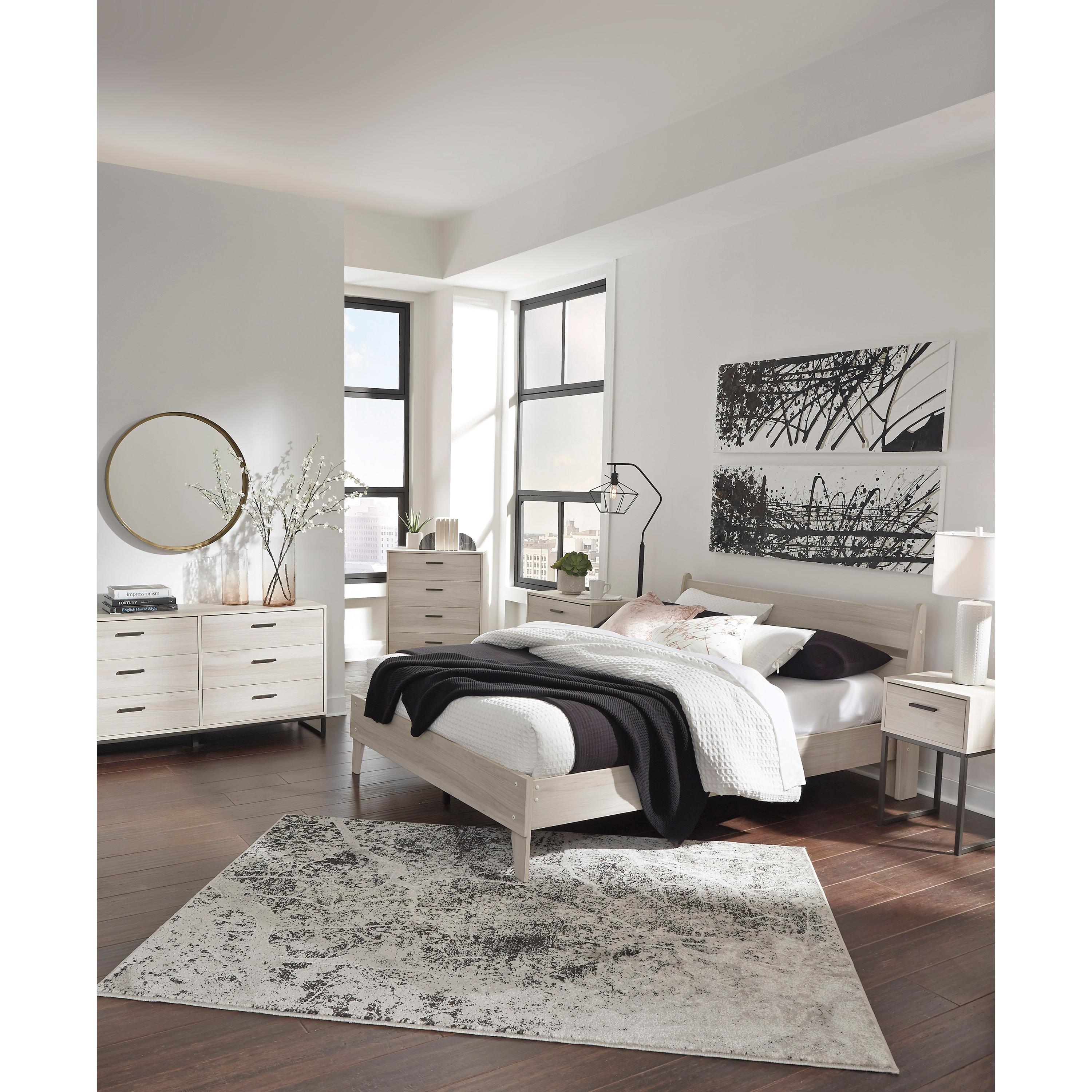  Size_Queen --  Socalle EB1864B1 Queen Panel Platform Bed IMAGE 7