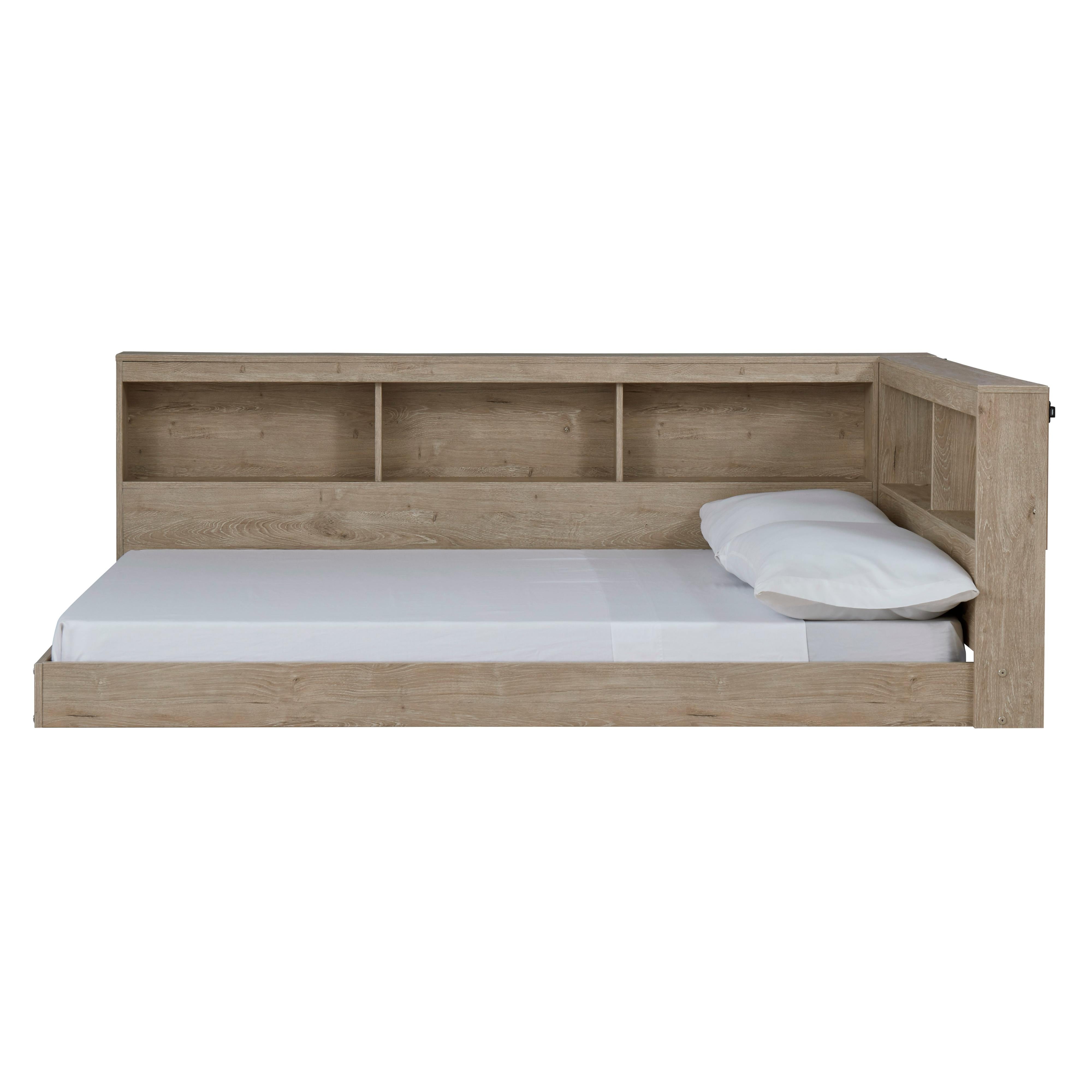  Size_Full --  Oliah EB2270B2 Full Bookcase Storage Bed IMAGE 2