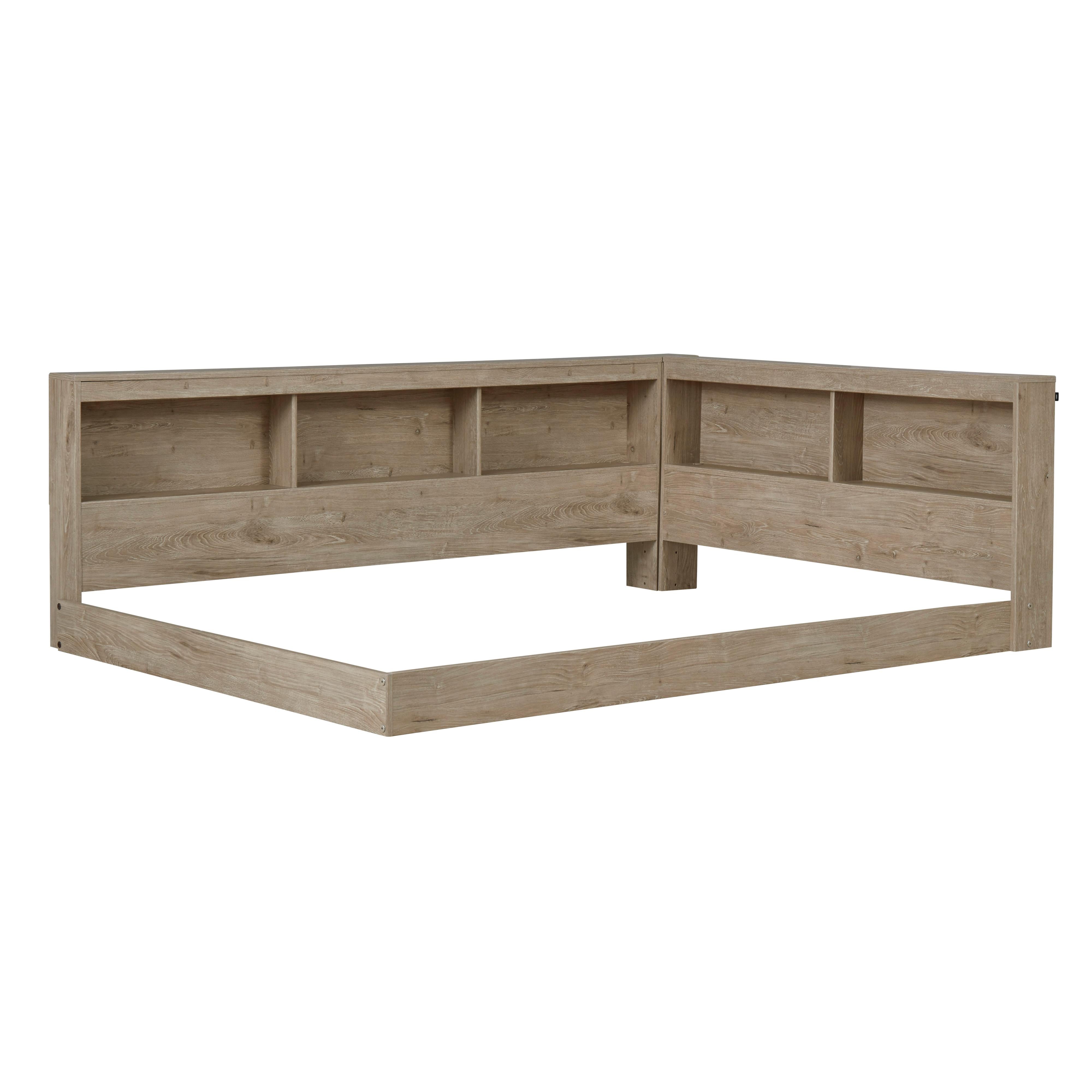  Size_Full --  Oliah EB2270B2 Full Bookcase Storage Bed IMAGE 4