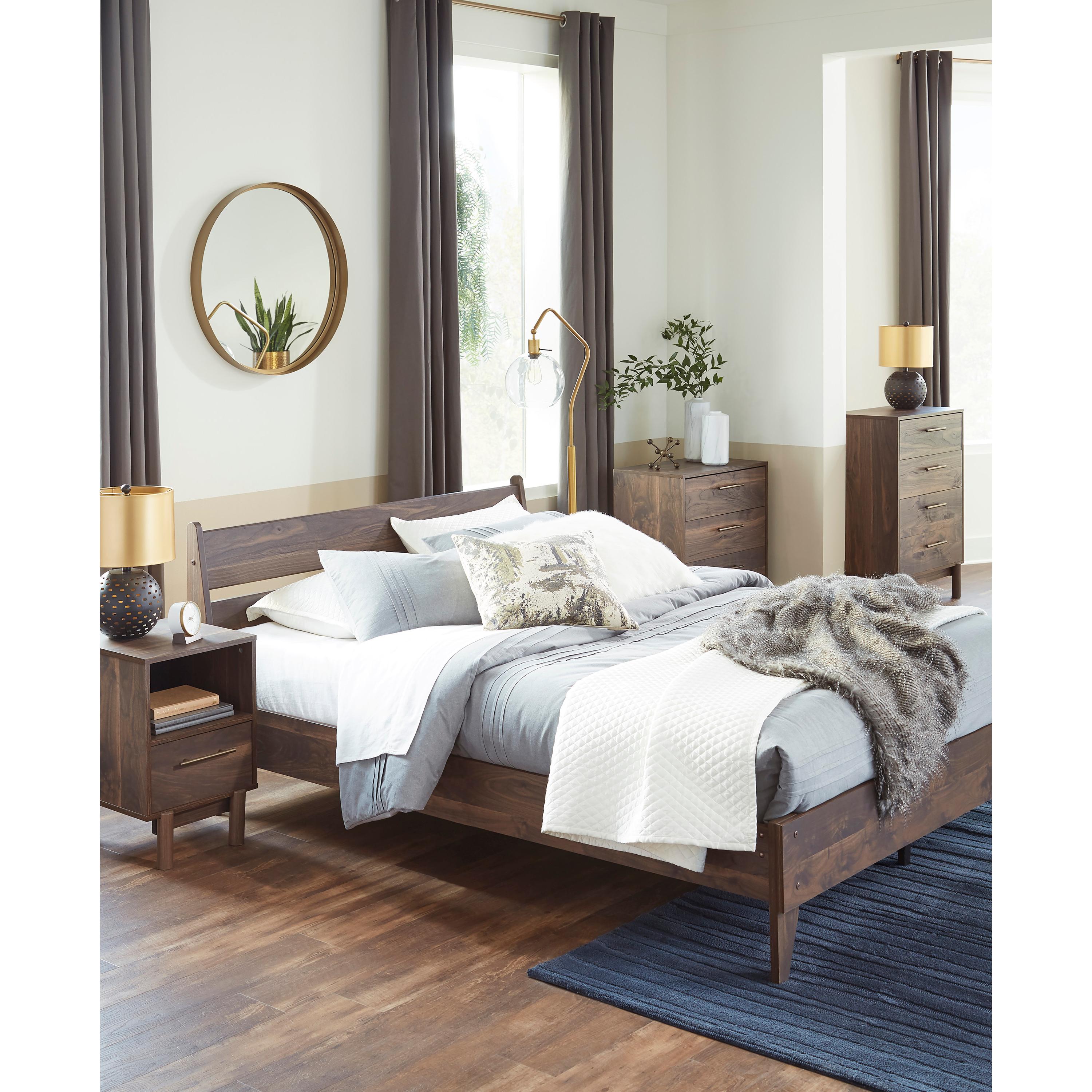  Size_Queen --  Calverson EB3660B1 Queen Panel Platform Bed IMAGE 7