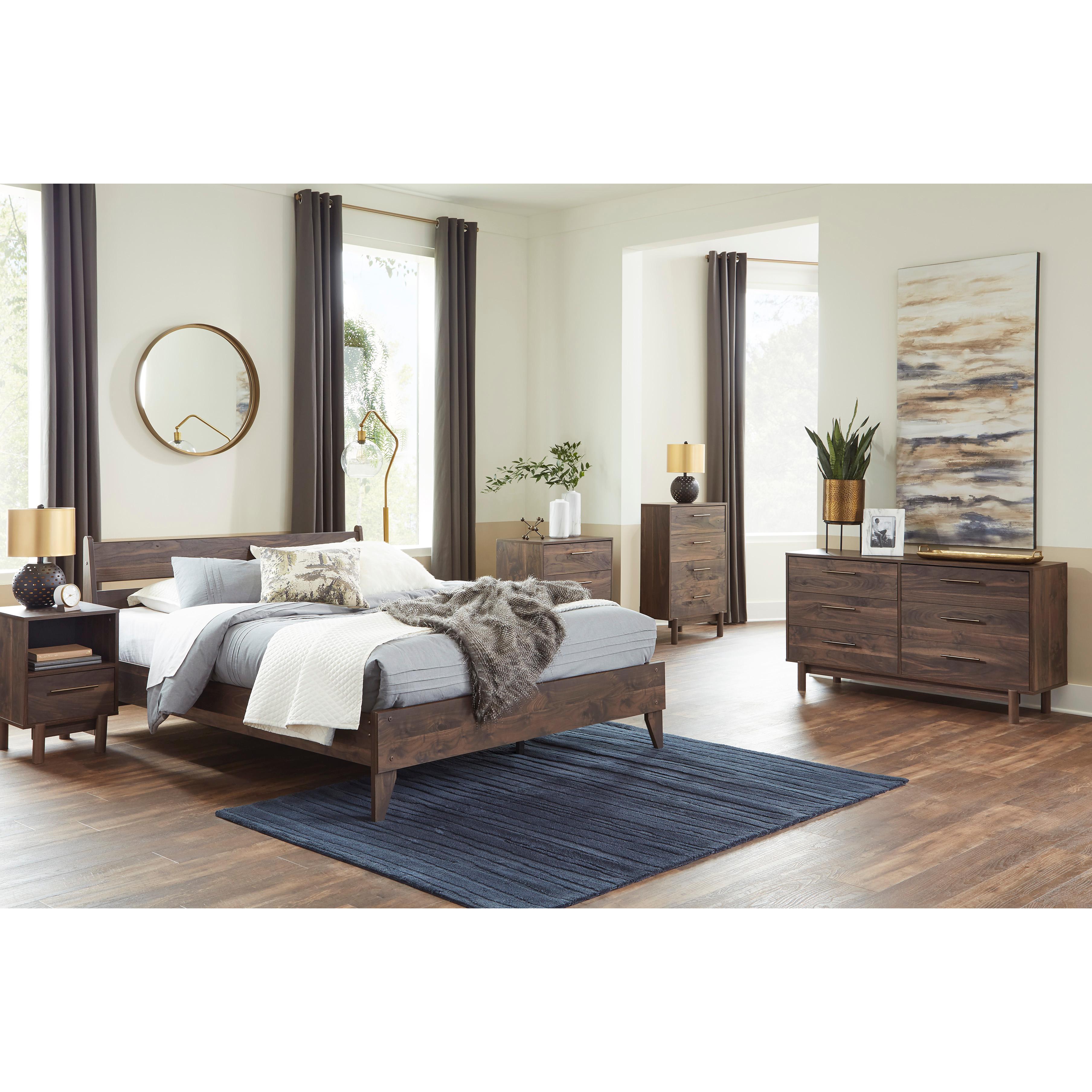  Size_Queen --  Calverson EB3660B1 Queen Panel Platform Bed IMAGE 8