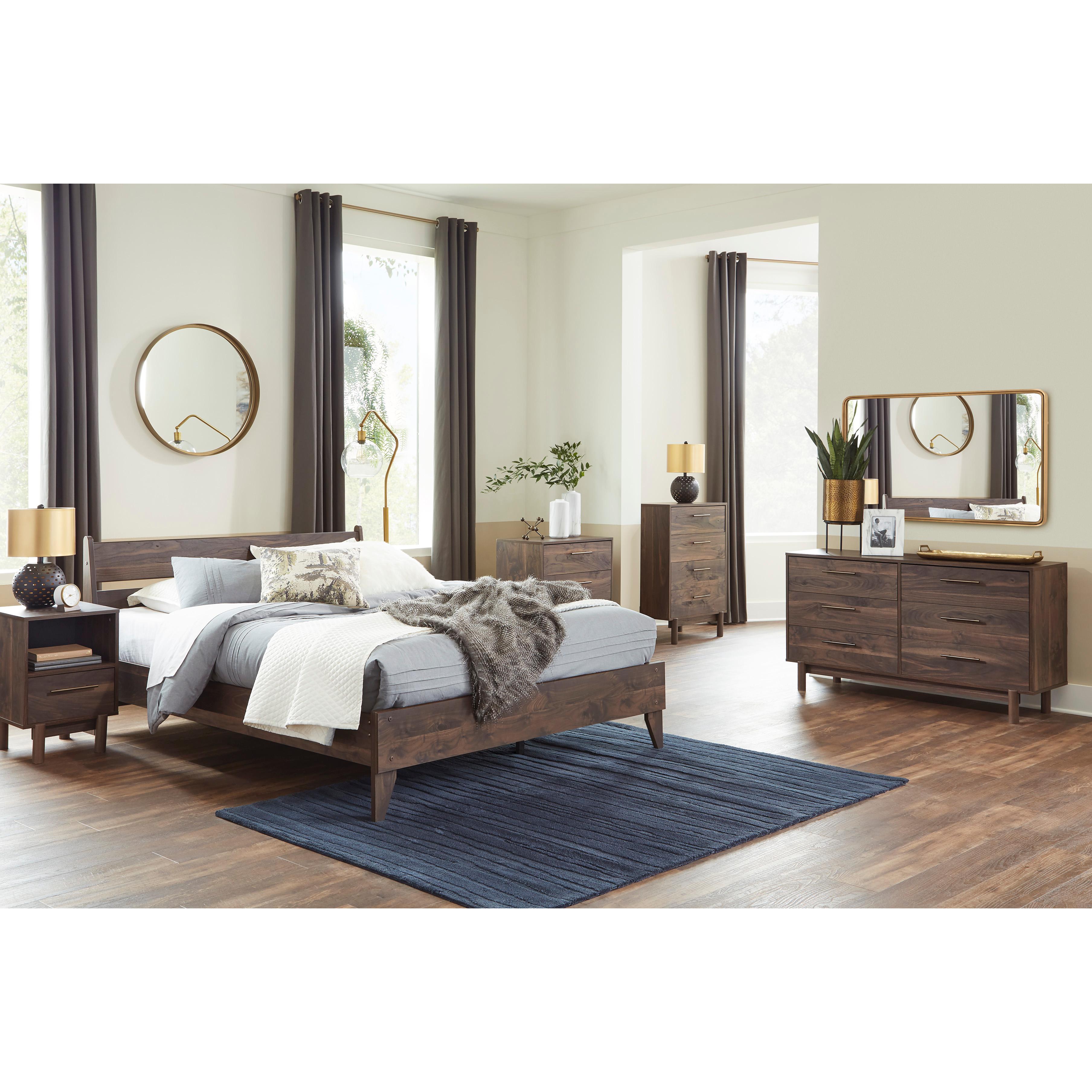  Size_Queen --  Calverson EB3660B1 Queen Panel Platform Bed IMAGE 9