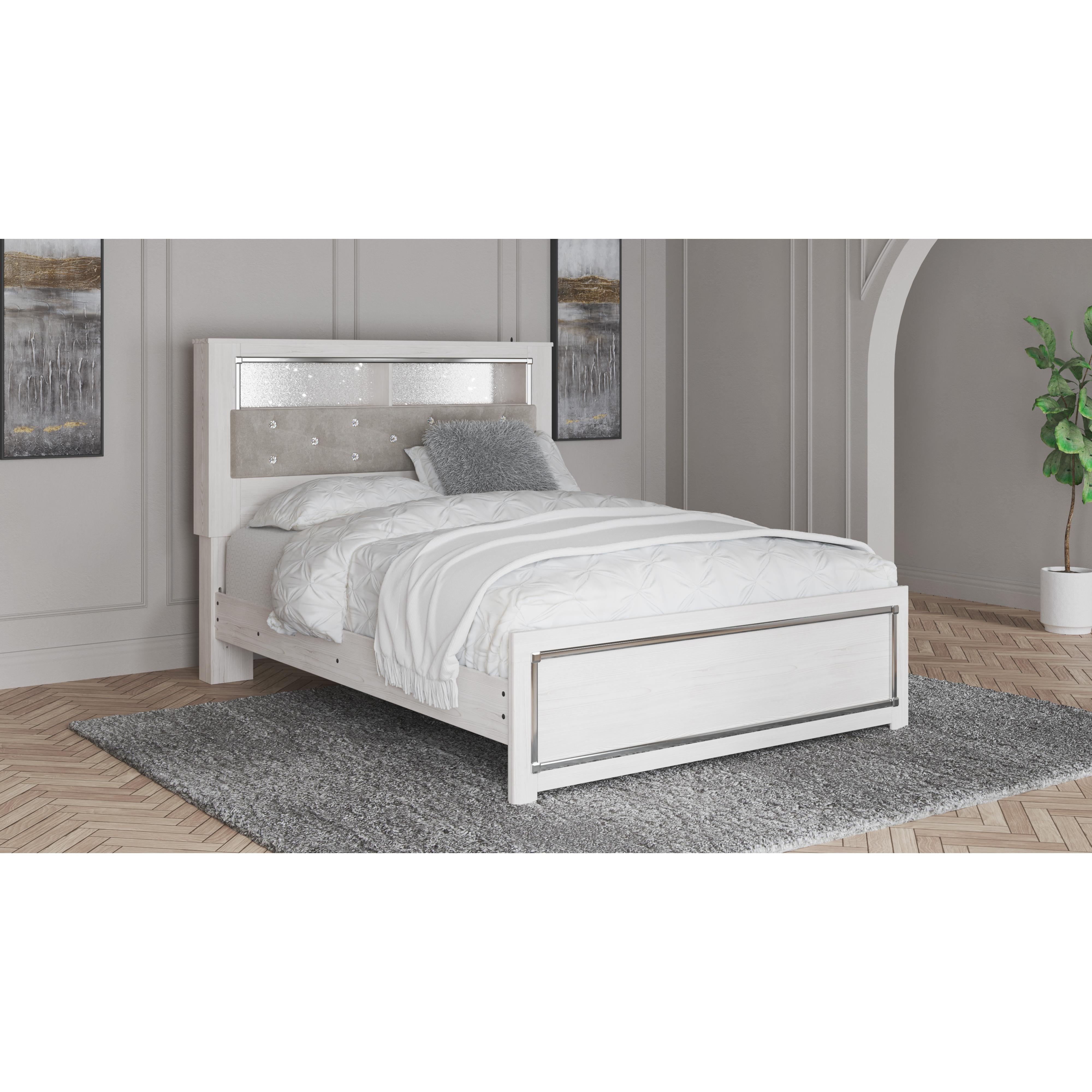  Size_Queen --  Signature Design by Ashley Altyra Bookcase Bed IMAGE 6
