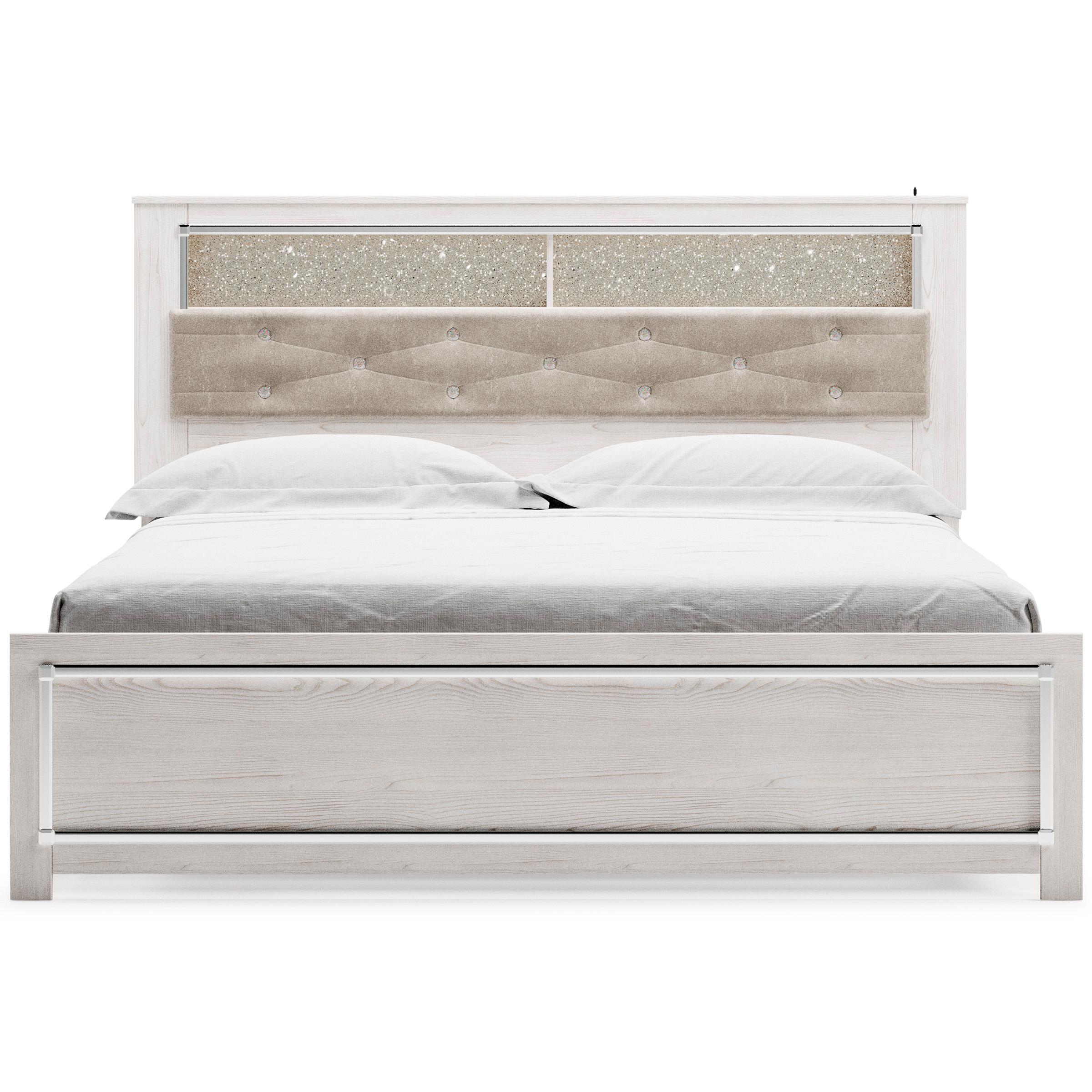  Size_King --  Altyra B2640B5 King Panel Bookcase Bed IMAGE 2