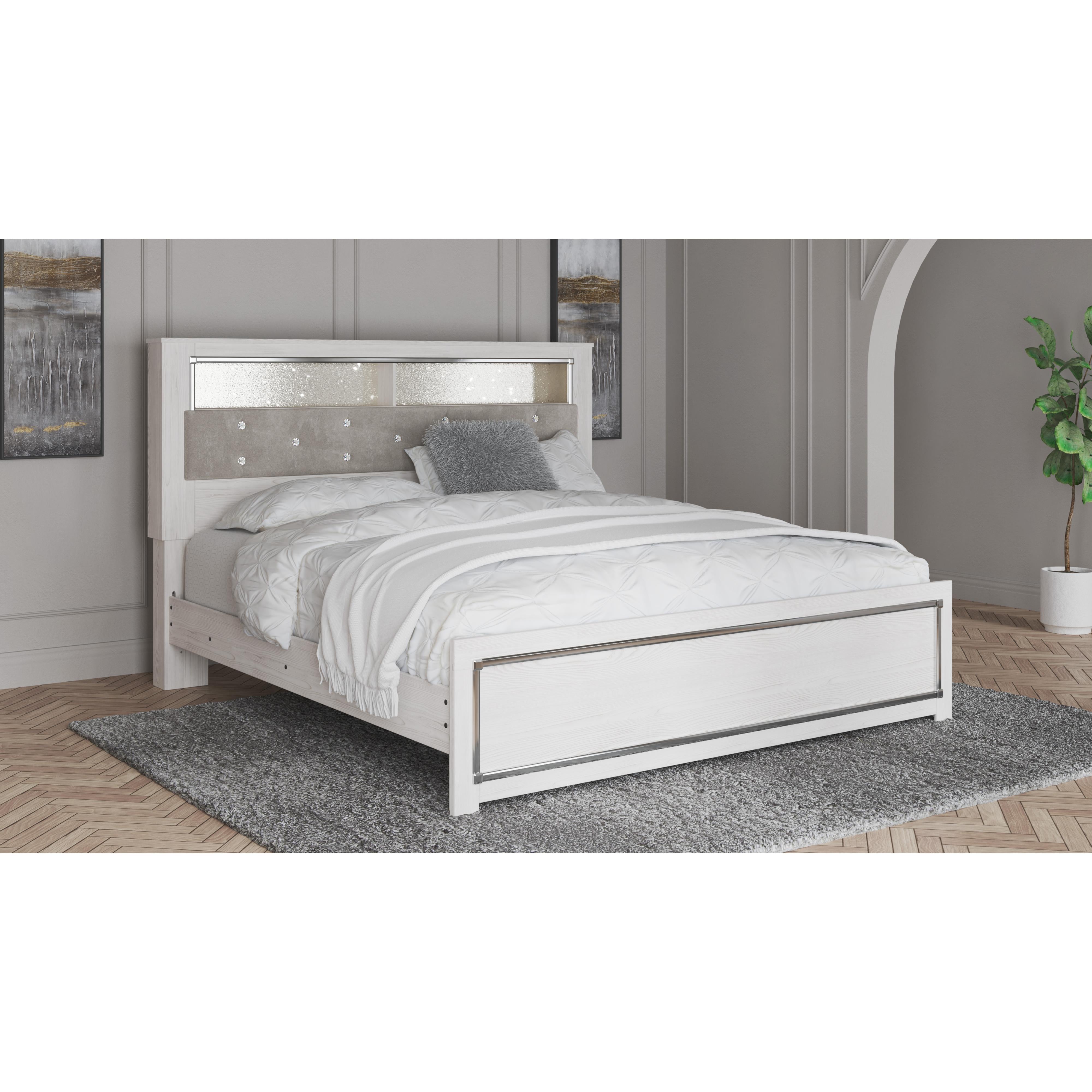  Size_King --  Altyra B2640B5 King Panel Bookcase Bed IMAGE 6