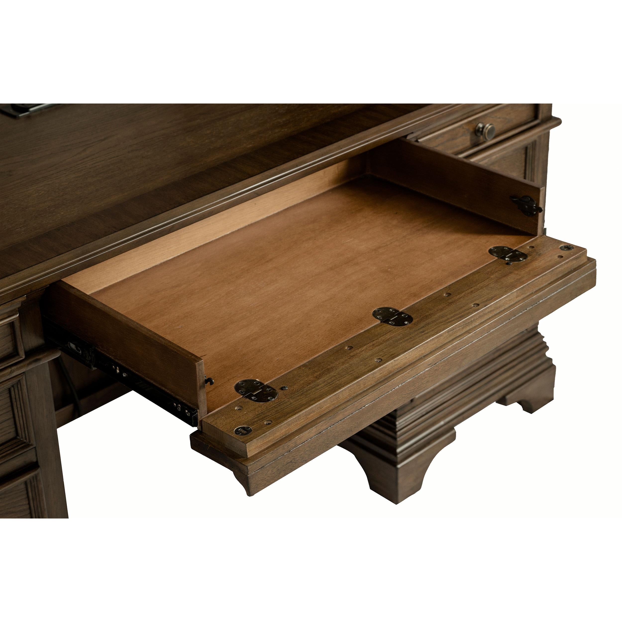  Coaster Furniture Hartshill 881283 66-inch 5-Drawer Credenza with Hutch - Burnished Oak IMAGE 10