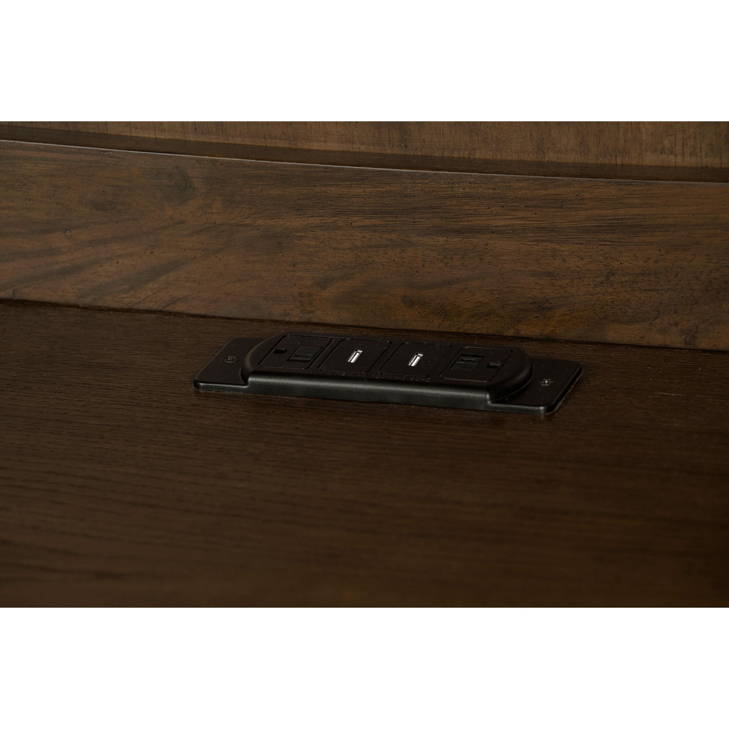  Coaster Furniture Hartshill 881283 66-inch 5-Drawer Credenza with Hutch - Burnished Oak IMAGE 14