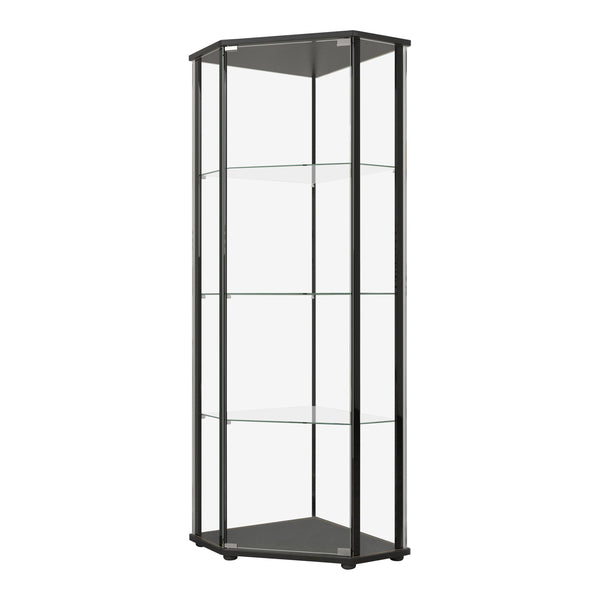 Coaster Furniture Zenobia 953234 4-shelf Curio Cabinet Display Case - Black