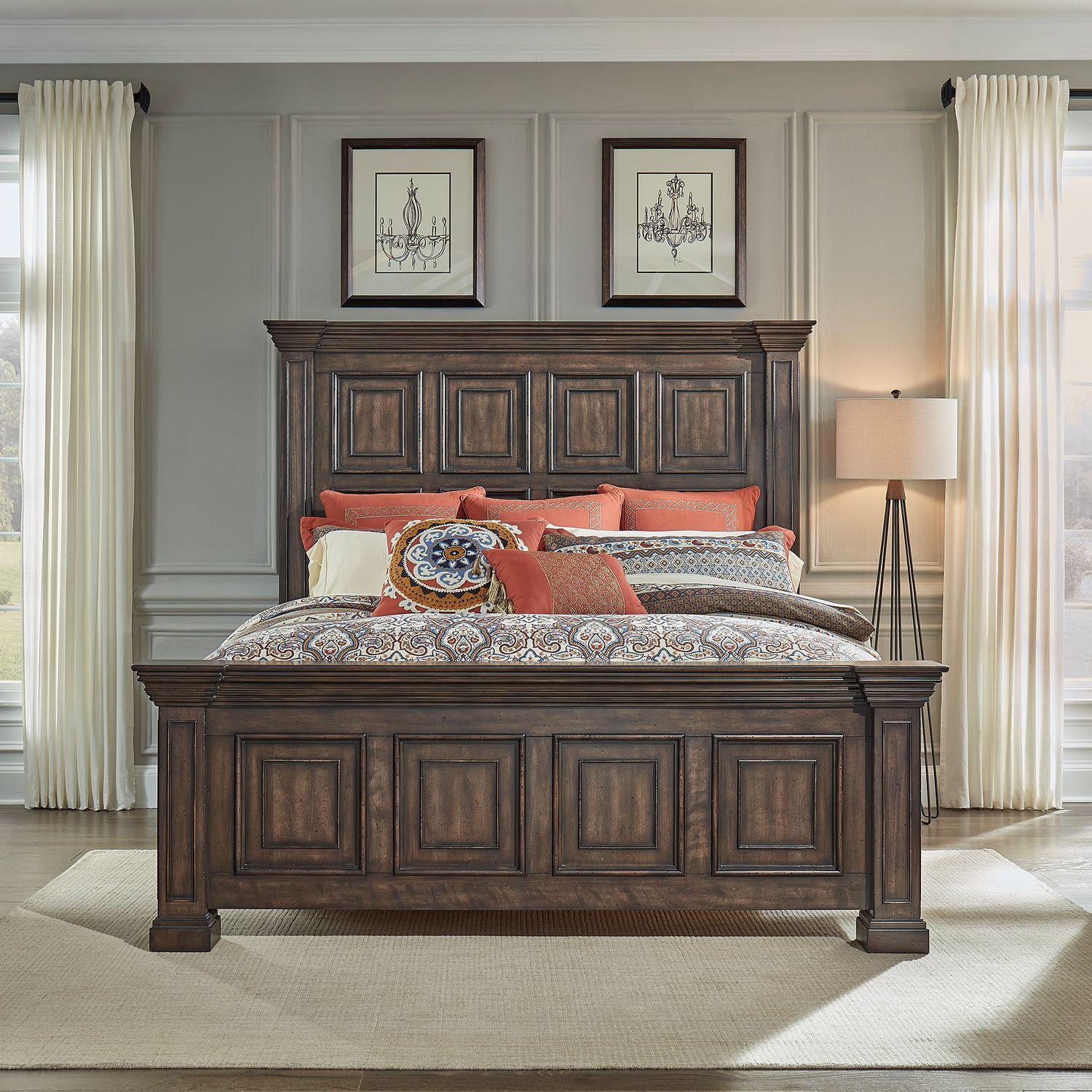  Size_Queen --  Liberty Furniture Industries Inc. Big Valley Panel Bed IMAGE 1