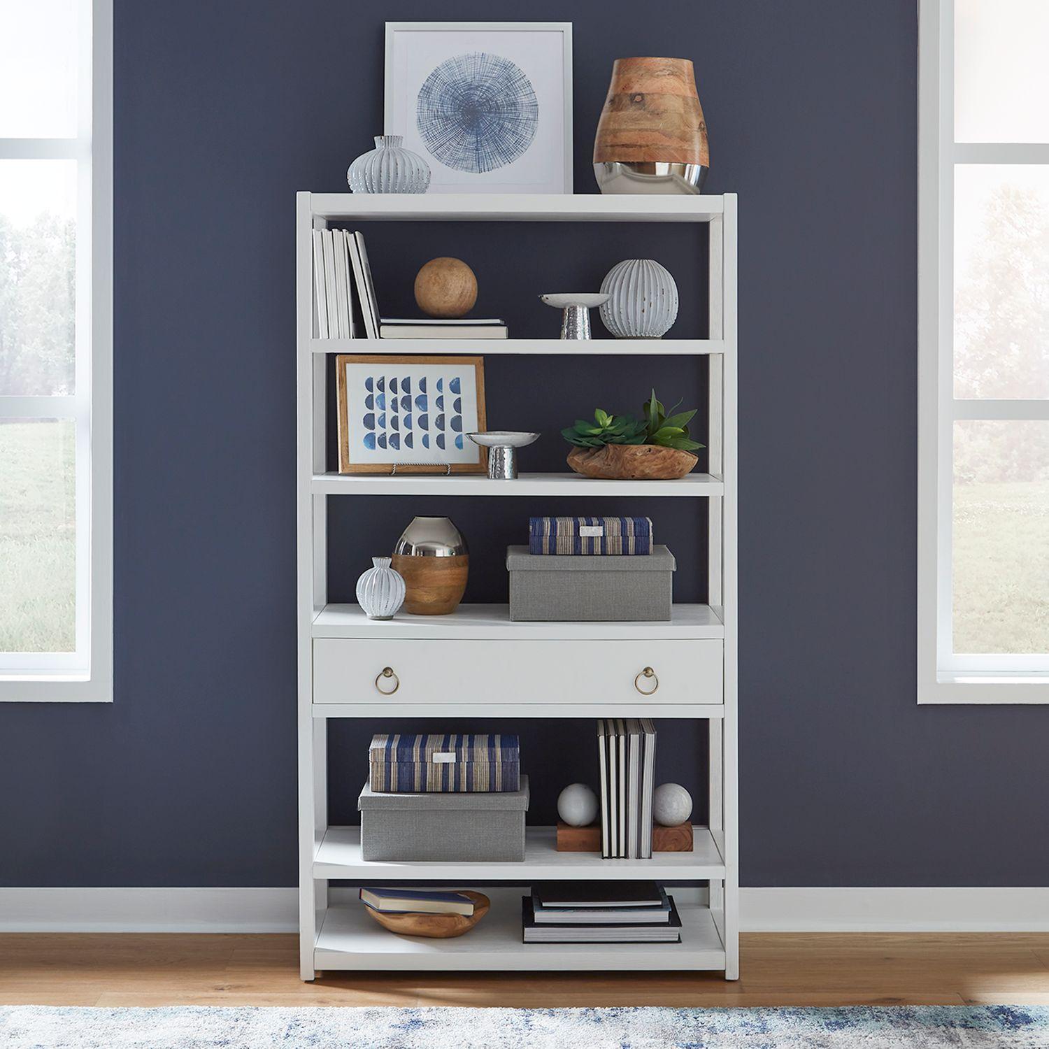  Liberty Furniture Industries Inc. Midnight 2030WH-AB3970 Accent Bookcase IMAGE 7