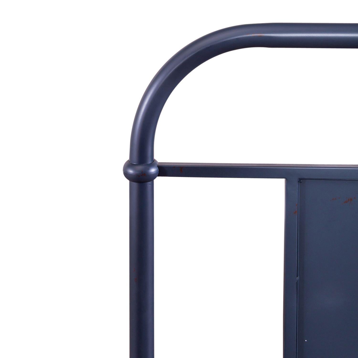  Liberty Furniture Industries Inc. Vintage 179-BR13H-N Queen Metal Headboard - Navy IMAGE 3