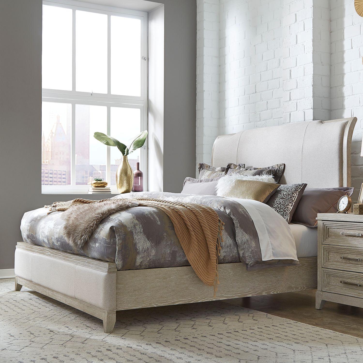  Size_King --  Belmar 902-BR-KUB King Upholstered Bed IMAGE 1