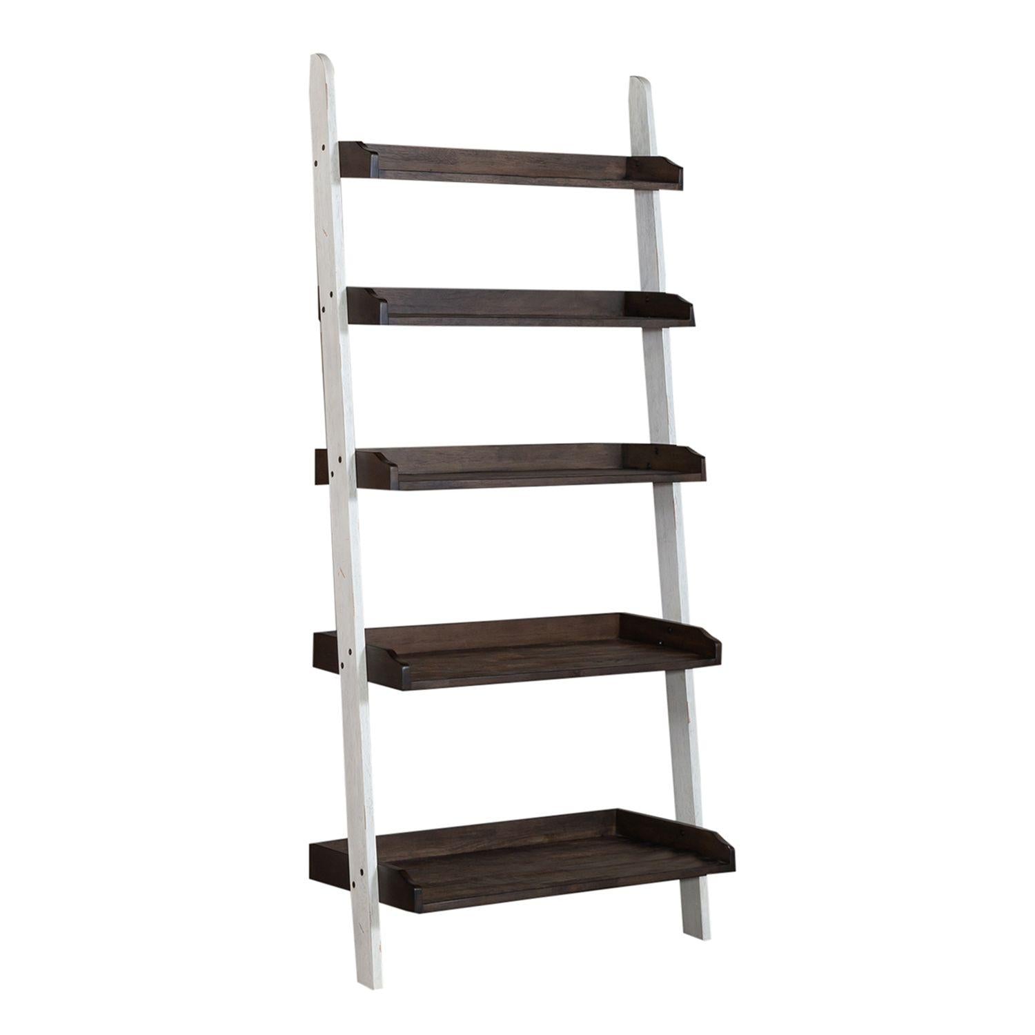 Liberty Furniture Industries Inc. Farmhouse 139WH-BK202 Leaning Bookcase IMAGE 2