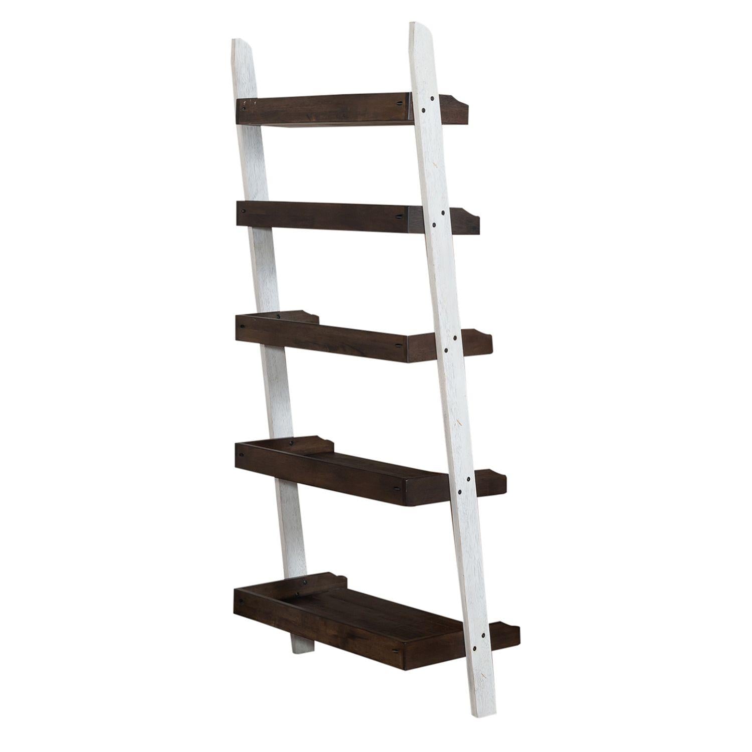  Liberty Furniture Industries Inc. Farmhouse 139WH-BK202 Leaning Bookcase IMAGE 4