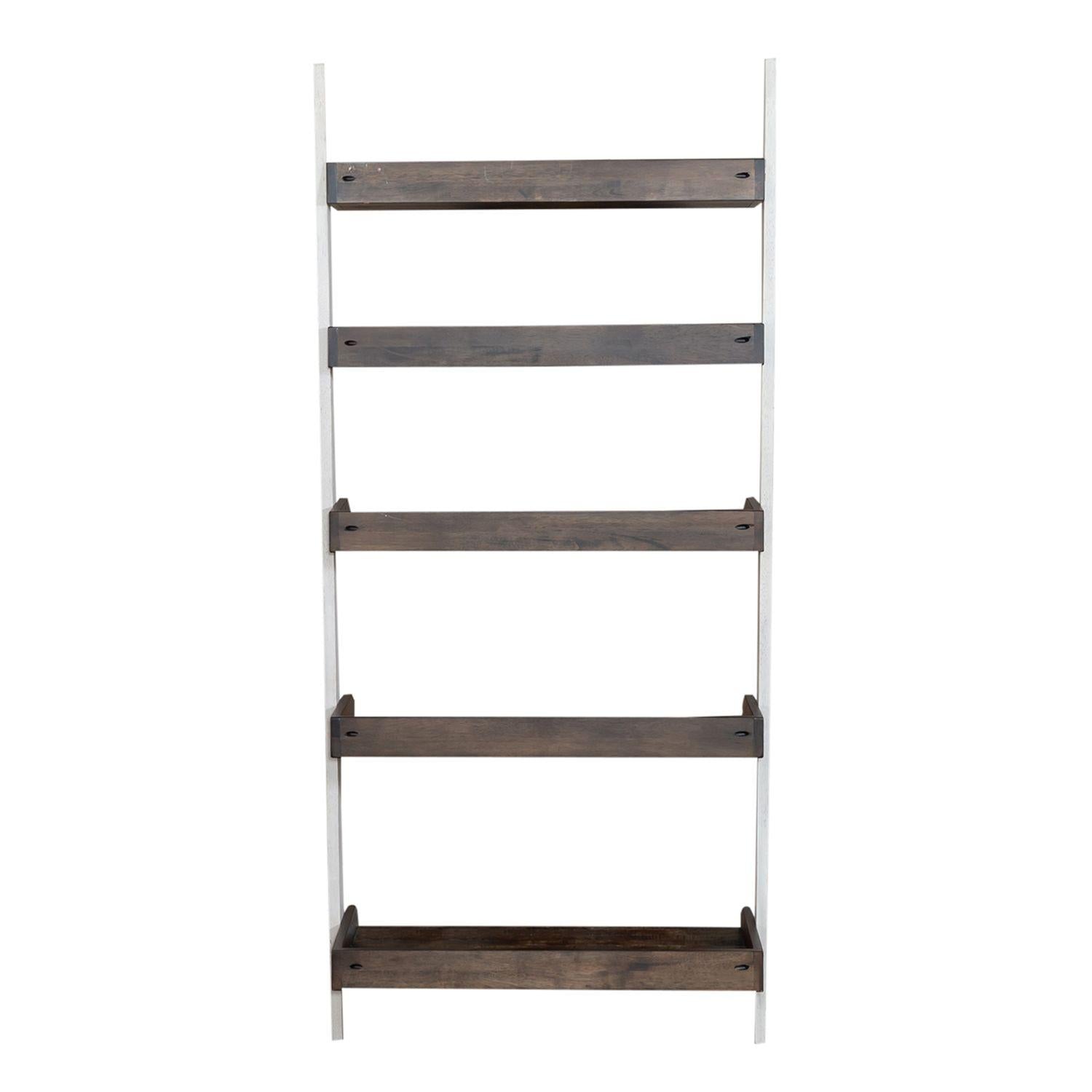  Liberty Furniture Industries Inc. Farmhouse 139WH-BK202 Leaning Bookcase IMAGE 5