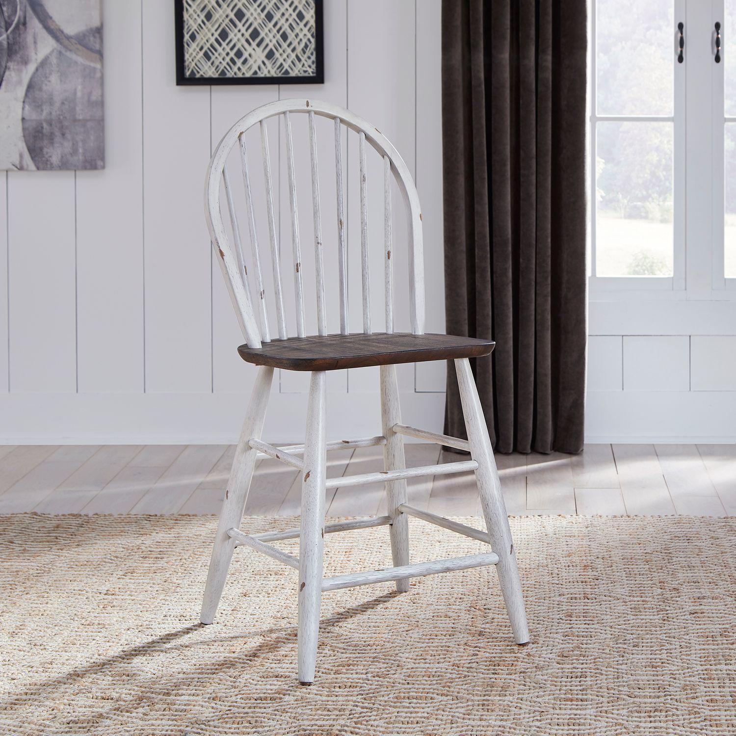  Liberty Furniture Industries Inc. Farmhouse 139WH-B100024 Windsor Back Counter Chair IMAGE 8