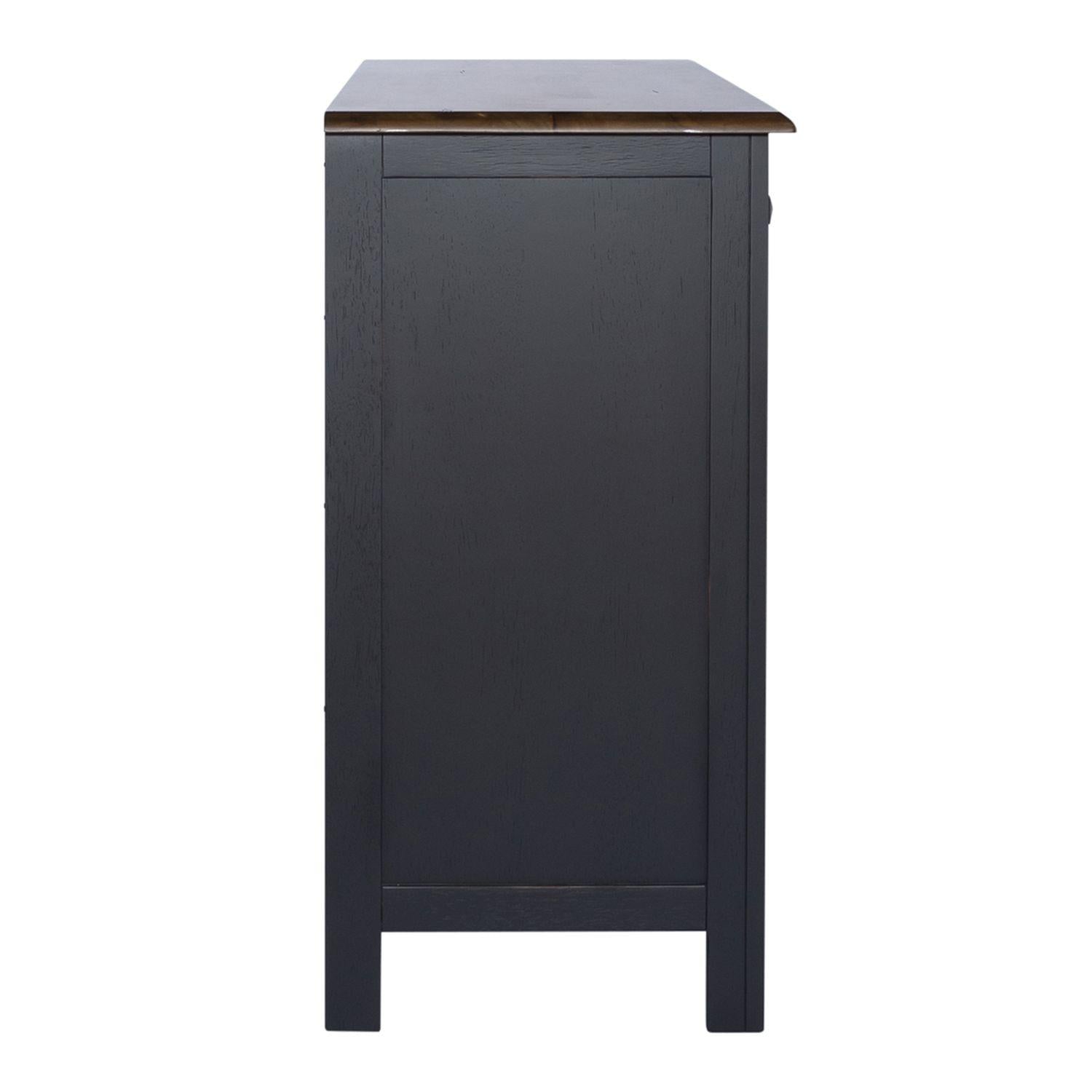  Liberty Furniture Industries Inc. Carolina Crossing 186B-SR4836 Server - Black IMAGE 3