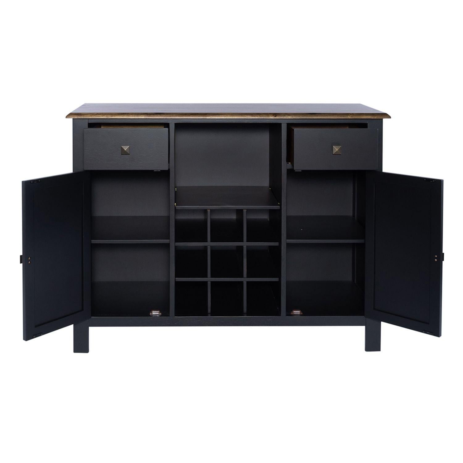  Liberty Furniture Industries Inc. Carolina Crossing 186B-SR4836 Server - Black IMAGE 5