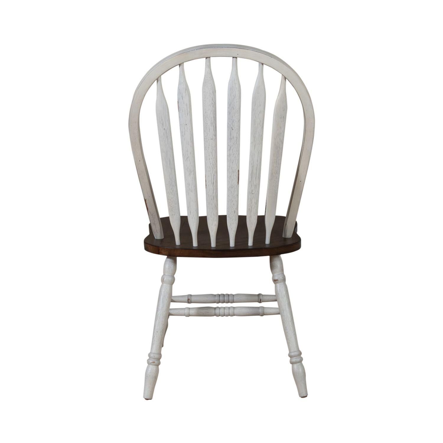  Liberty Furniture Industries Inc. Carolina Crossing 186W-C1000S Windsor Side Chair - White IMAGE 4