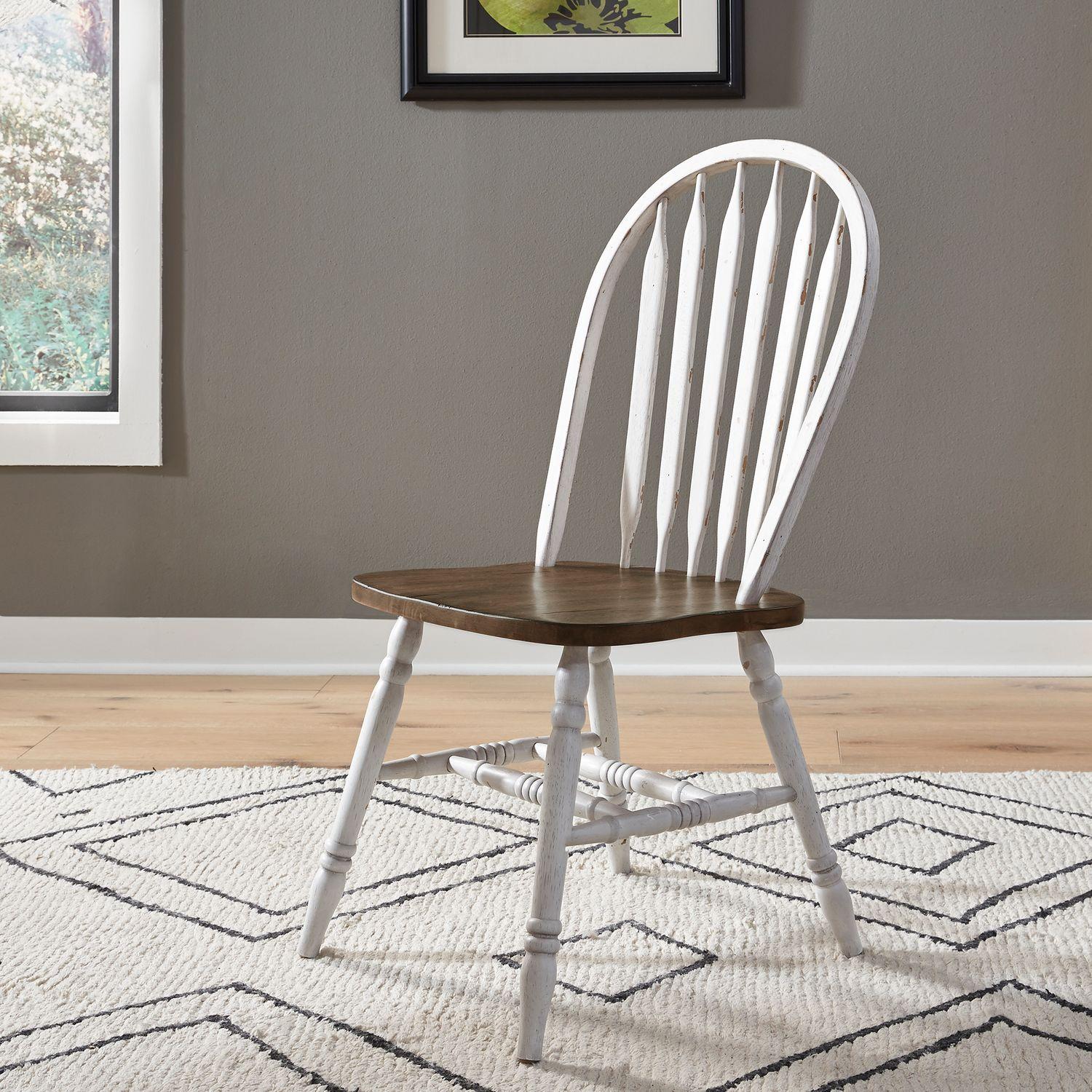  Liberty Furniture Industries Inc. Carolina Crossing 186W-C1000S Windsor Side Chair - White IMAGE 8
