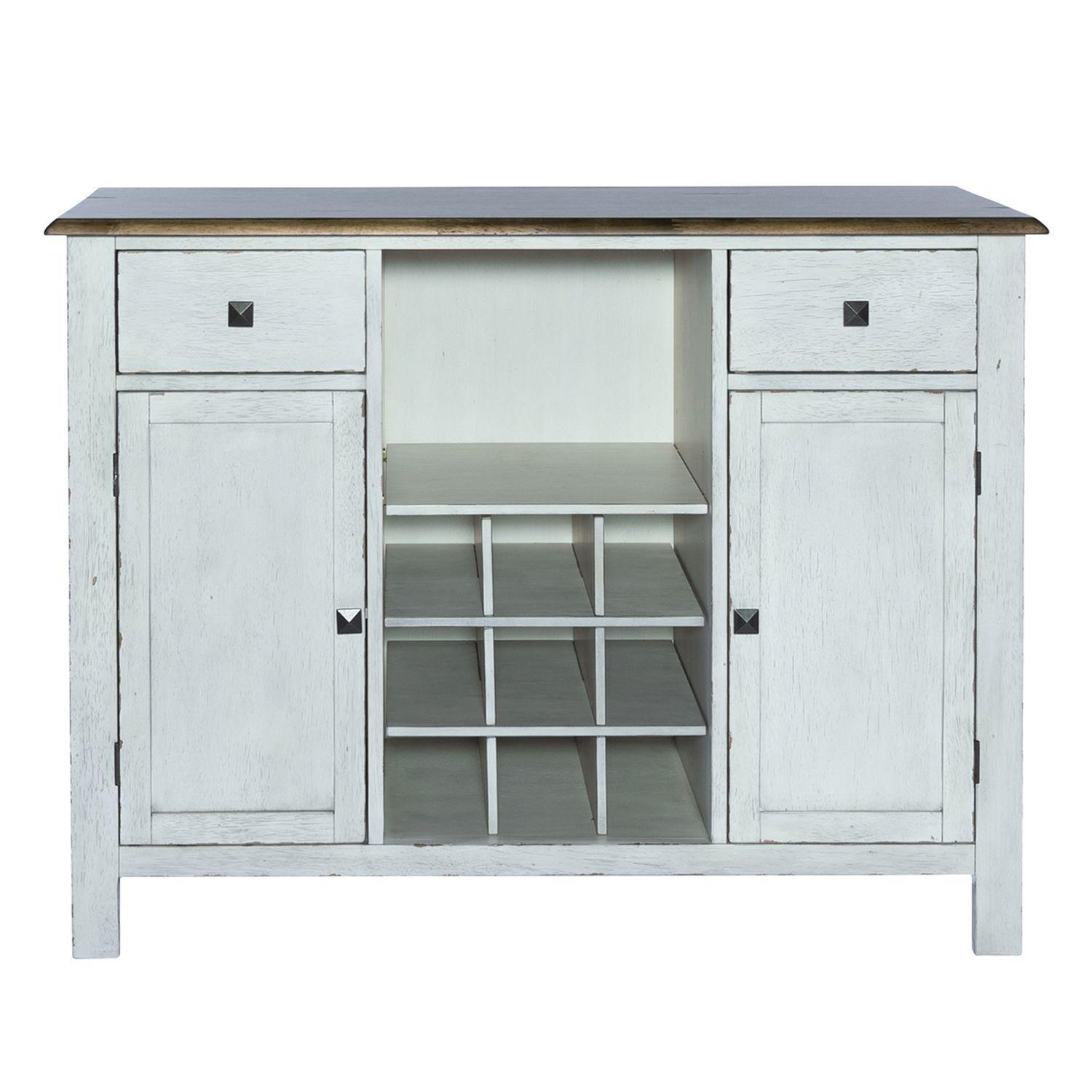  Liberty Furniture Industries Inc. Carolina Crossing 186W-SR4836 Server - White IMAGE 1