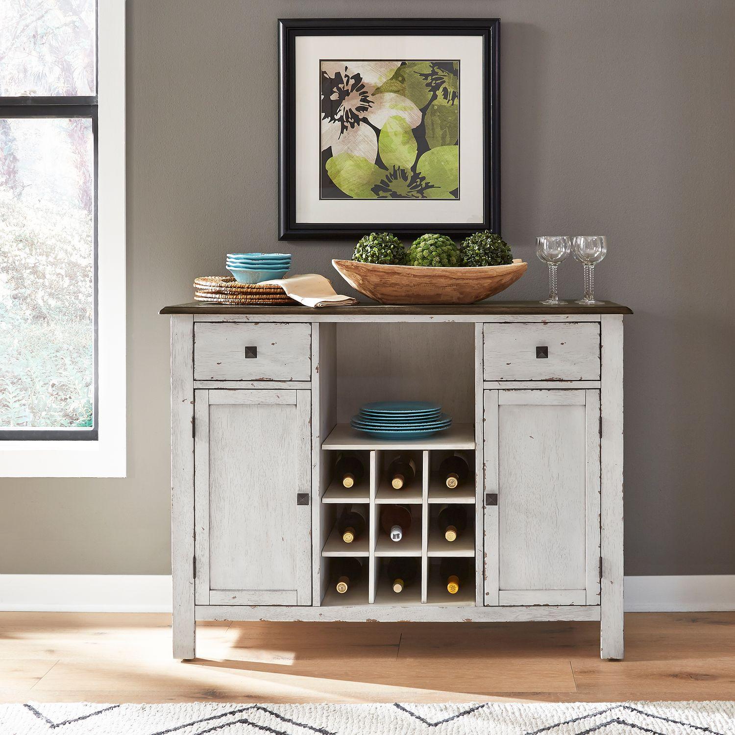  Liberty Furniture Industries Inc. Carolina Crossing 186W-SR4836 Server - White IMAGE 7