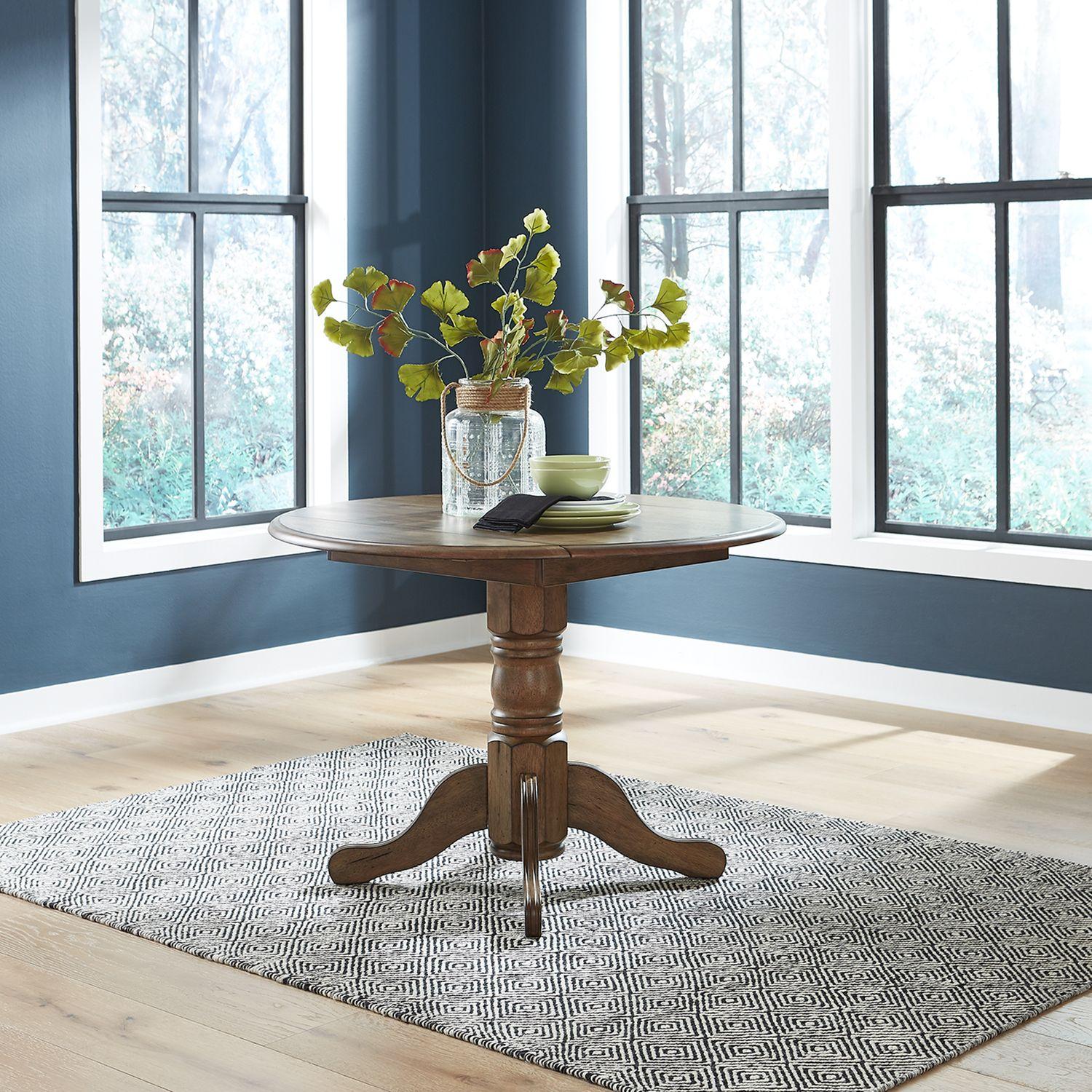  Liberty Furniture Industries Inc. Carolina Crossing 186 Drop Leaf Table - Honey IMAGE 2