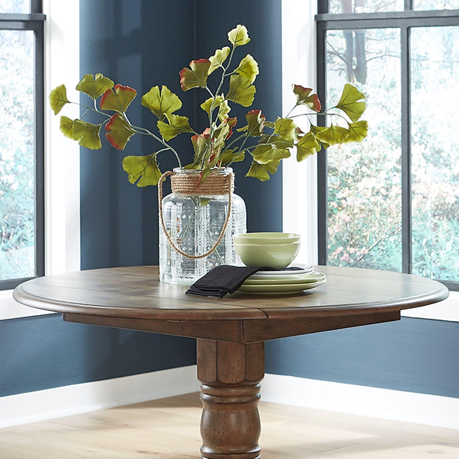  Liberty Furniture Industries Inc. Carolina Crossing 186 Drop Leaf Table - Honey IMAGE 3
