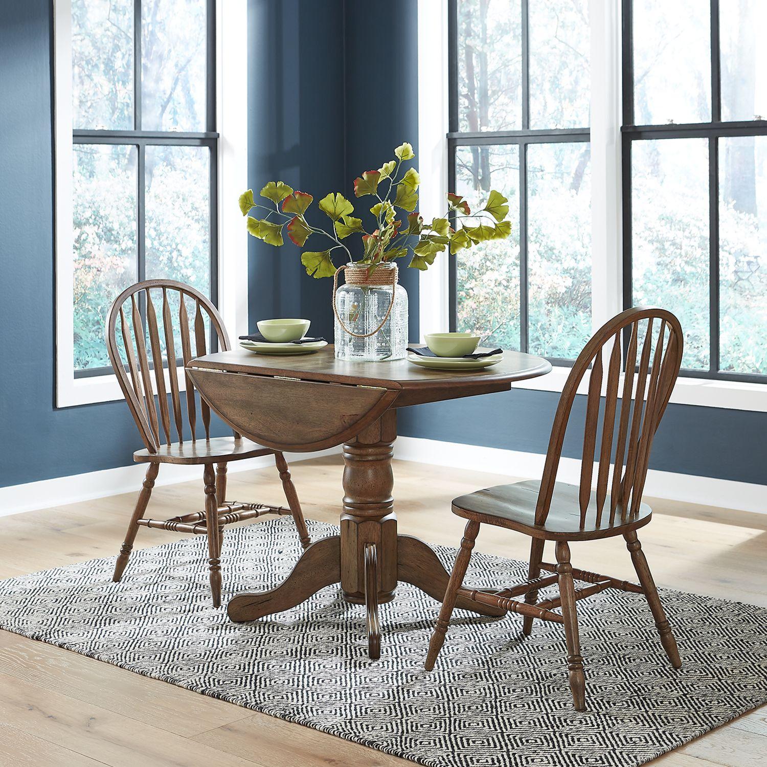  Liberty Furniture Industries Inc. Carolina Crossing 186 Drop Leaf Table - Honey IMAGE 6