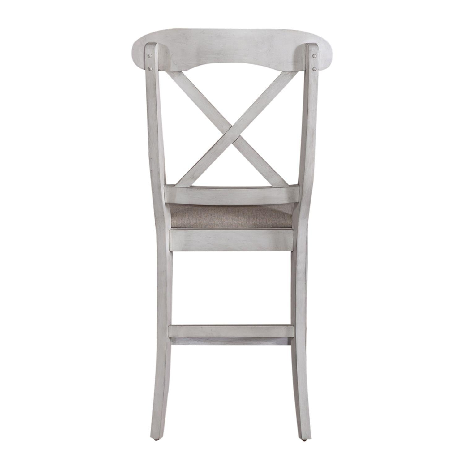  Liberty Furniture Industries Inc. Ocean Isle 303W-B300124 Upholstered X Back Counter Chair IMAGE 4