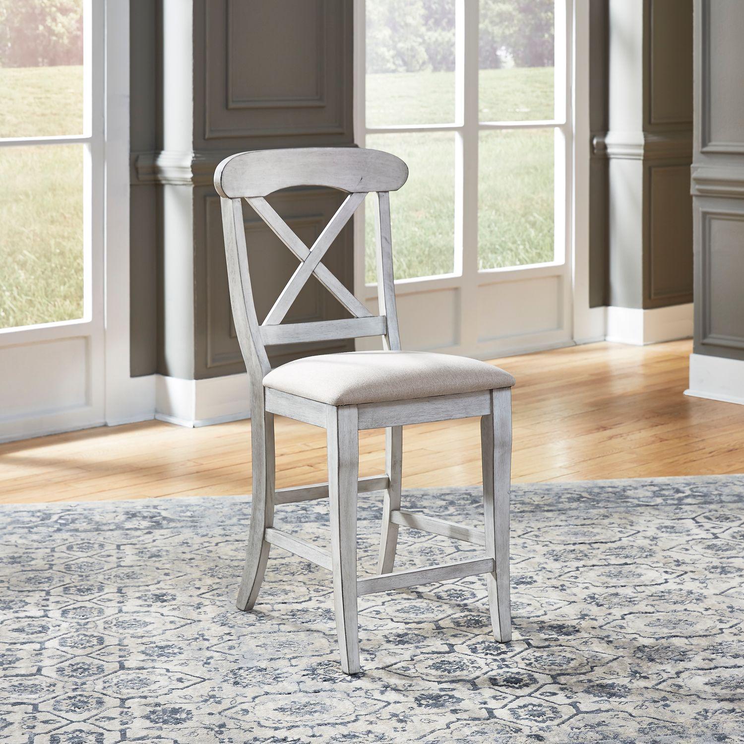  Liberty Furniture Industries Inc. Ocean Isle 303W-B300124 Upholstered X Back Counter Chair IMAGE 8