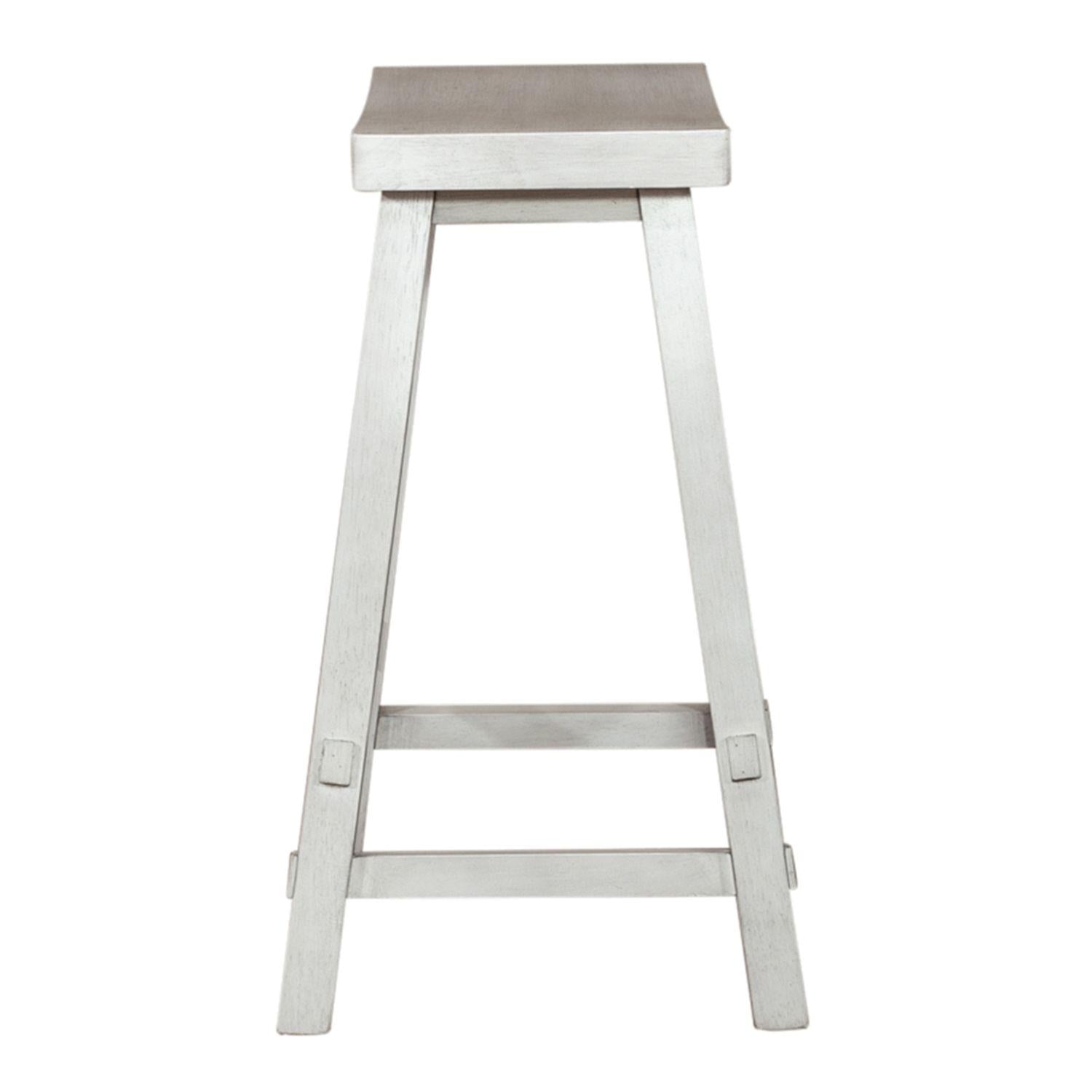  Liberty Furniture Industries Inc. Creations 38-B1824 Sawhorse Counter Stool - White IMAGE 3
